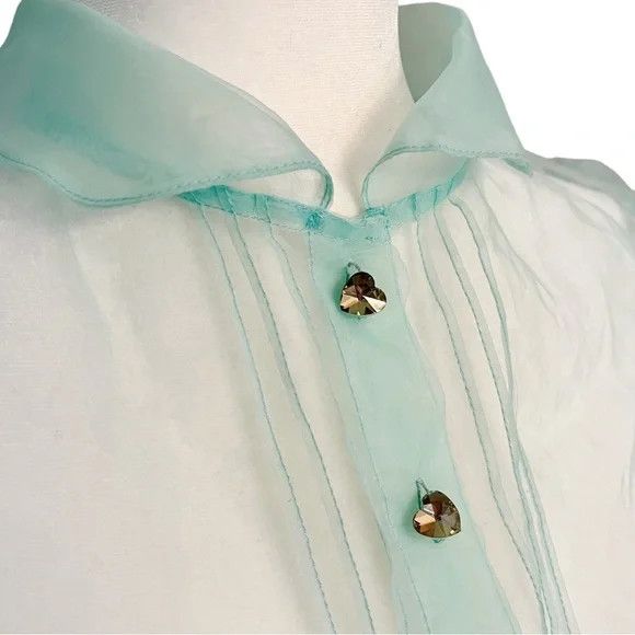 Dolls Kill Two Sugar Thrillz Tops Sheer Blouse Puff Sweater Dollskill Size S / US 4 / IT 40 - 4 Thumbnail