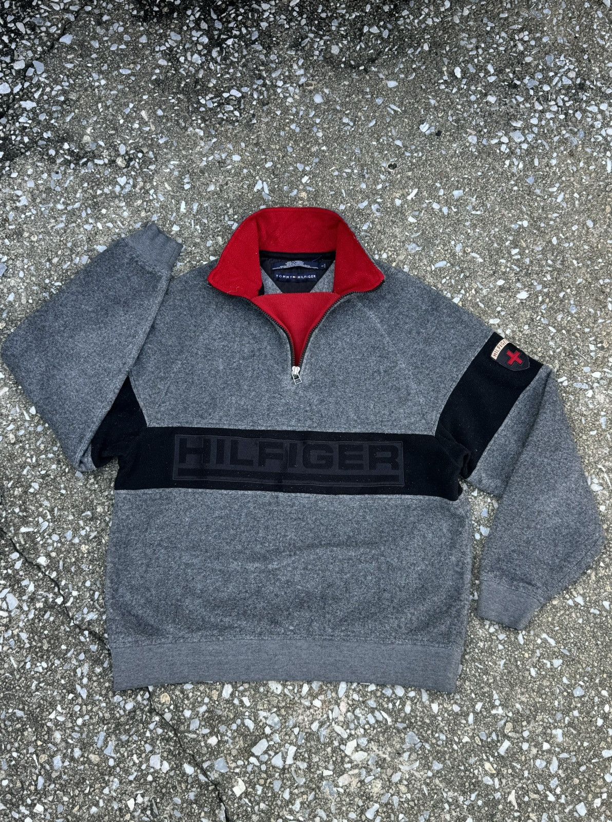 Tommy Hilfiger TOMMY SPELL OUT HALF ZIP !! Size US S / EU 44-46 / 1 - 5 Thumbnail