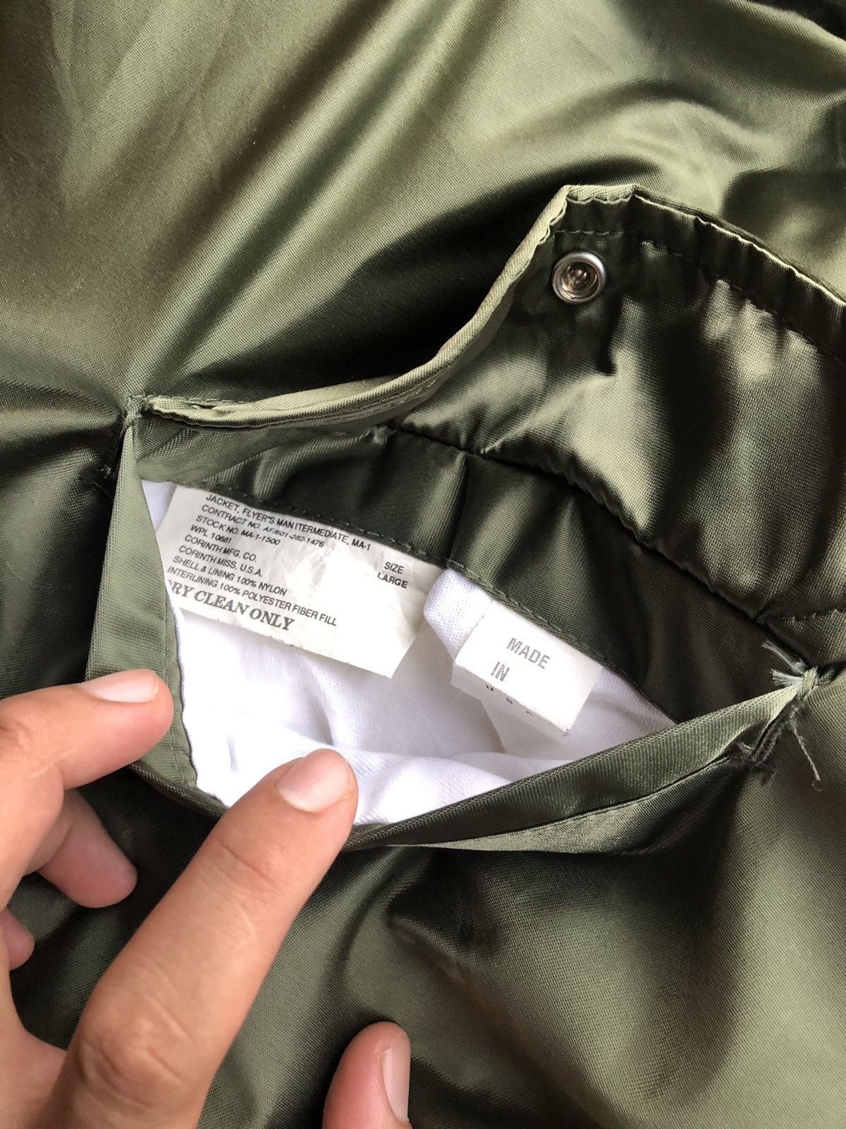 Standard Issue Vtg Corinth MFG MA-1 Flyers Man Special Issue Miltary Jacket Size US L / EU 52-54 / 3 - 20 Thumbnail