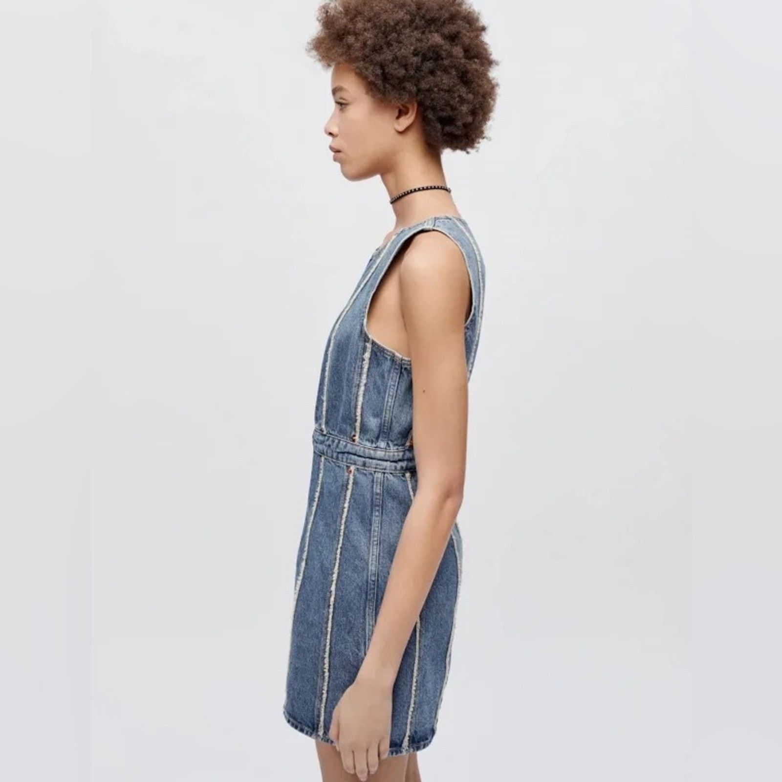 New Re/Done Fray Denim Dress - Small - $425