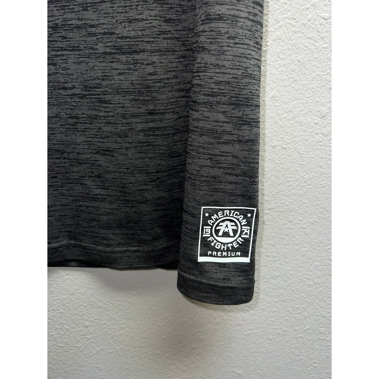American Apparel American Fighter Shirt Fullerton Gray Red Tee Y2K 2000s Size US L / EU 52-54 / 3 - 5 Thumbnail