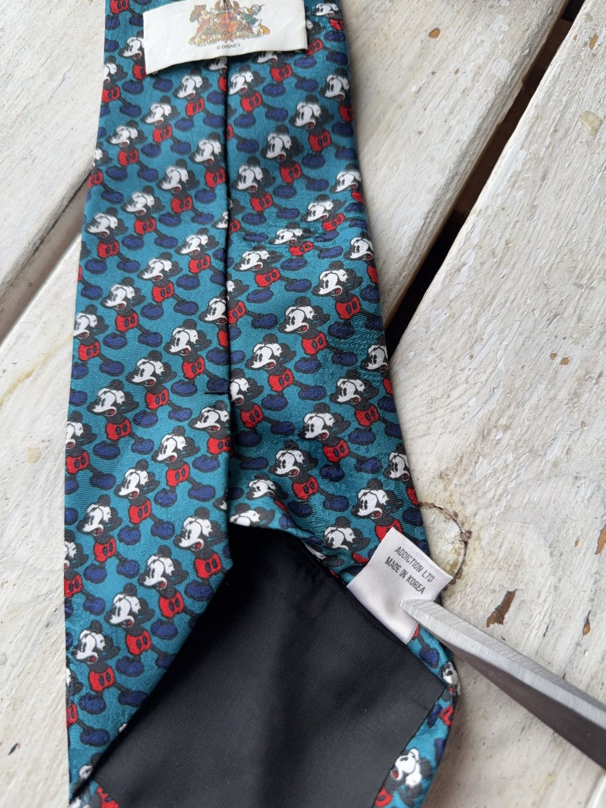 Disney × Vintage VINTAGE 80s 90s Mickey Mouse Logo Made in Korea DISNEY TIE Size ONE SIZE - 8 Thumbnail