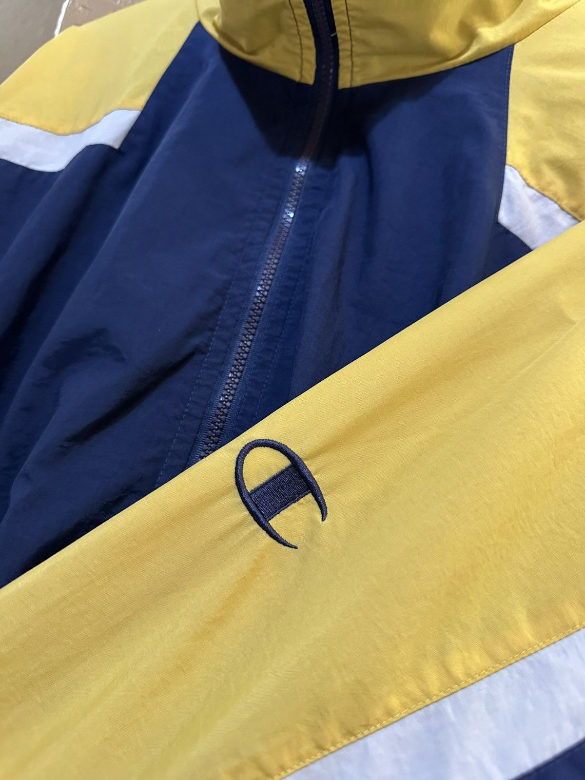 4GSELLER × Champion × Vintage Vintage Champion “Michigan” Windbreaker Jacket Baggy XXL Size US XXL / EU 58 / 5 - 5 Thumbnail