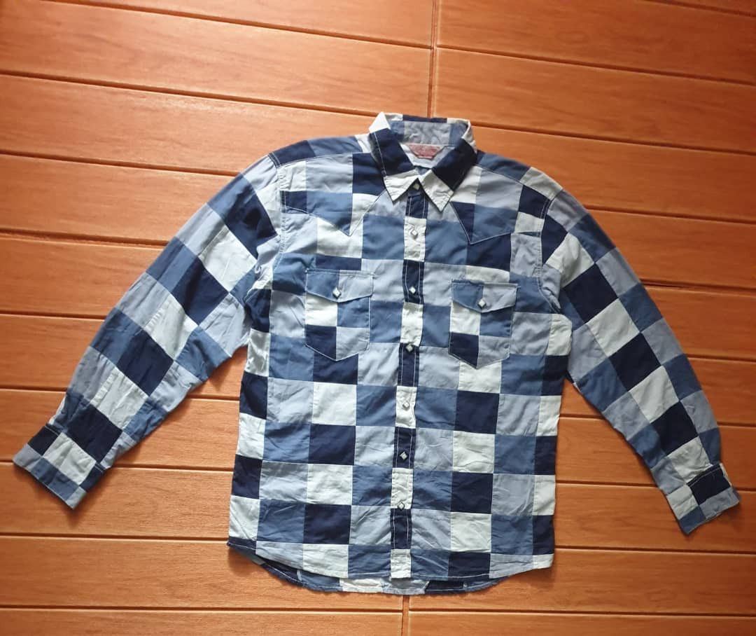Japanese Brand × PPFM 💥Lucky store patchwork Japanese brand western shirt Size US XL / EU 56 / 4 - 6 Thumbnail