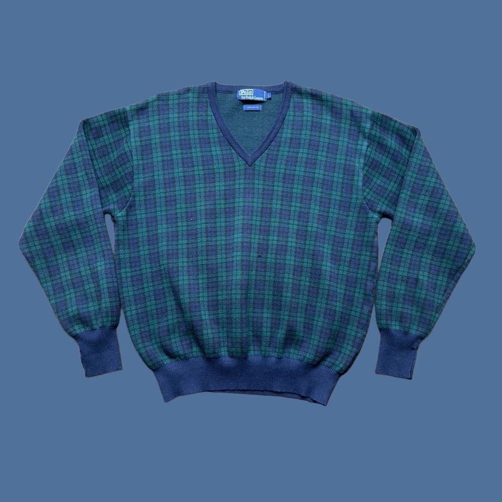 Polo Ralph Lauren VINTAGE Polo Ralph Lauren Sweater Blackwatch Tartan Plaid Men’s Size Large Size US L / EU 52-54 / 3 - 1 Thumbnail
