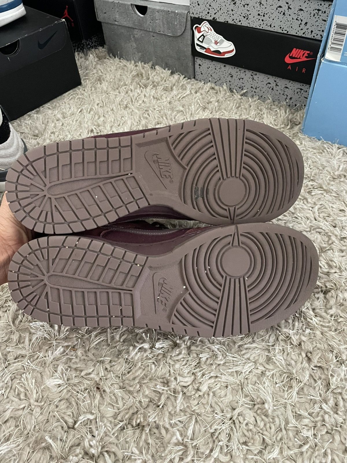 Nike Nike Dunk Low Premium Burgundy Crush Size US 11.5 / EU 44-45 - 8 Thumbnail