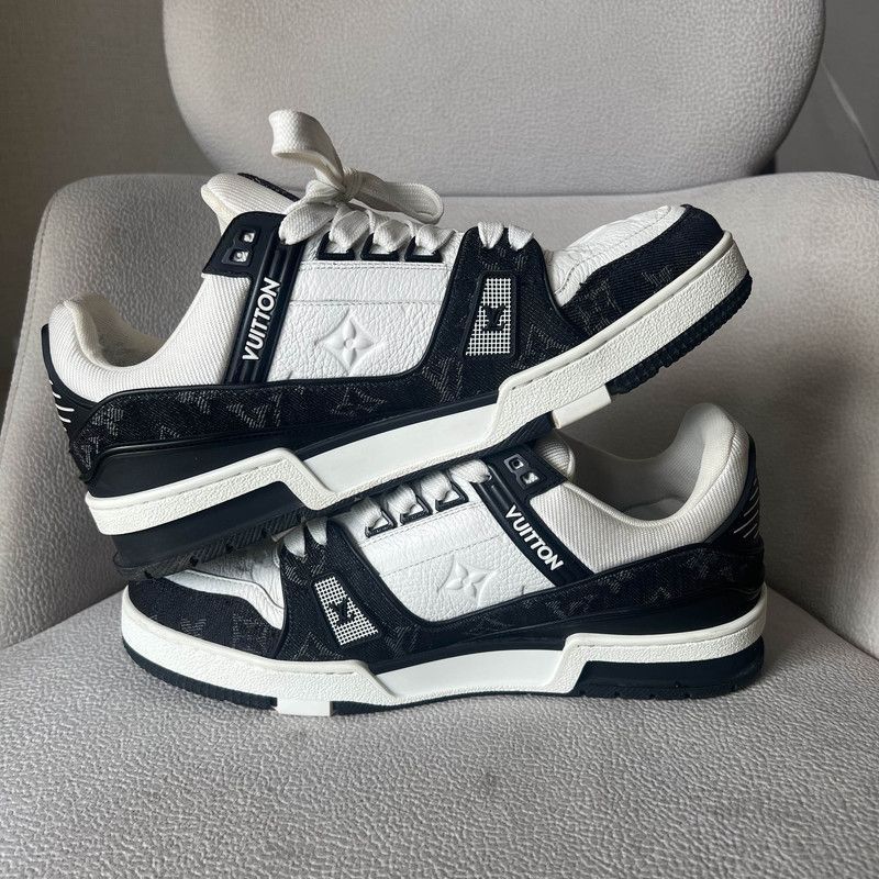 Louis Vuitton Louis Vuitton Panda Print Low-Top Fashion Sneakers -2508 Size US 8.5 / IT 38.5 - 9 Thumbnail