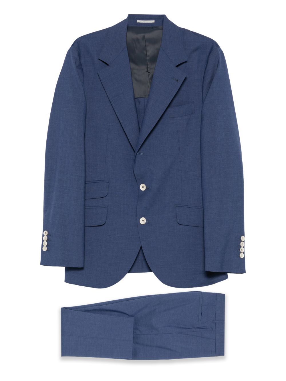 Brunello Cucinelli WOOL SINGLE-BREASTED SUIT Size US L / EU 52-54 / 3 - 1 Thumbnail