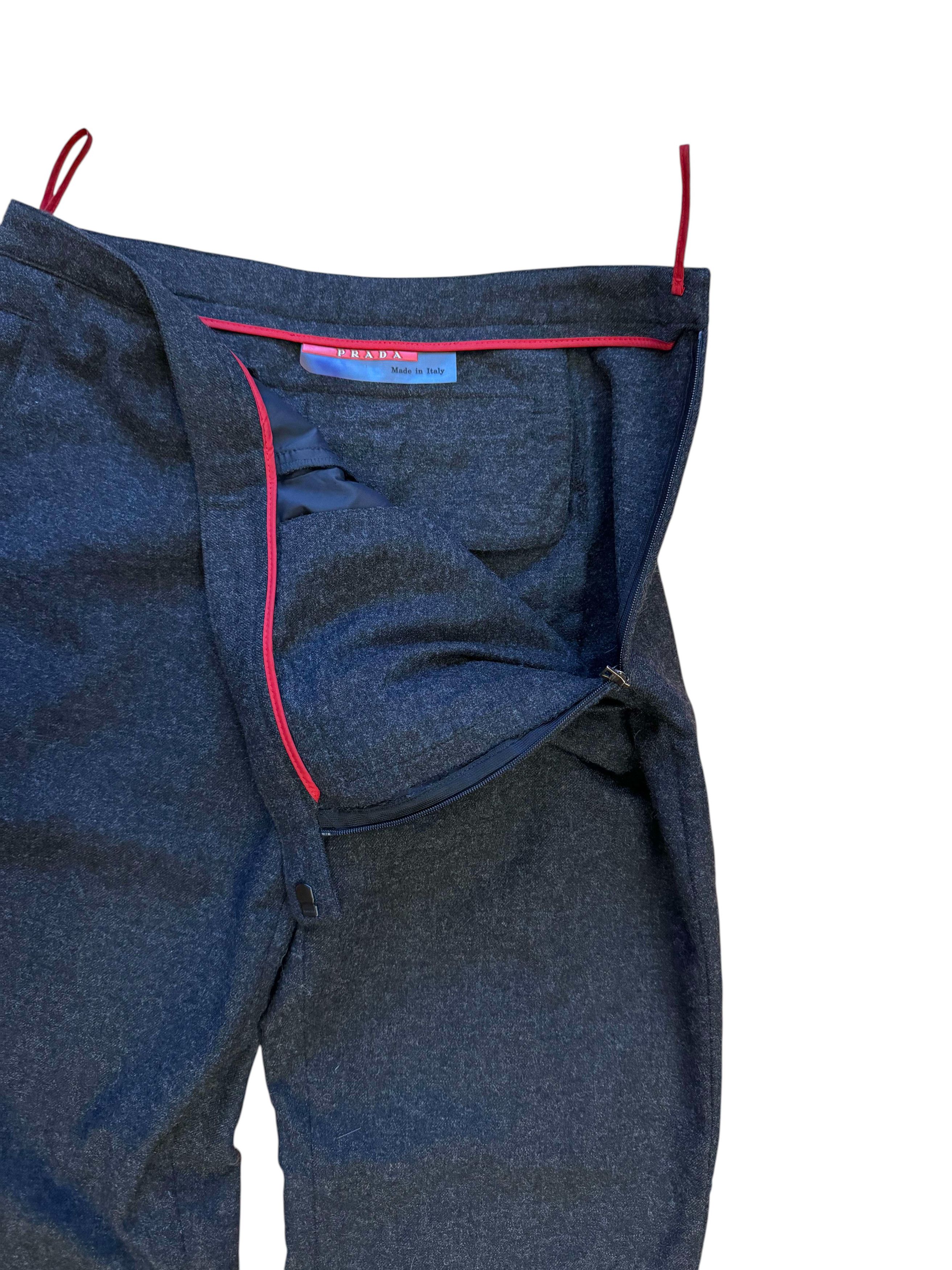 Prada F/W 1999 PRADA SPORT WOOL PANTS Size 27" / US 4 / IT 40 - 3 Thumbnail
