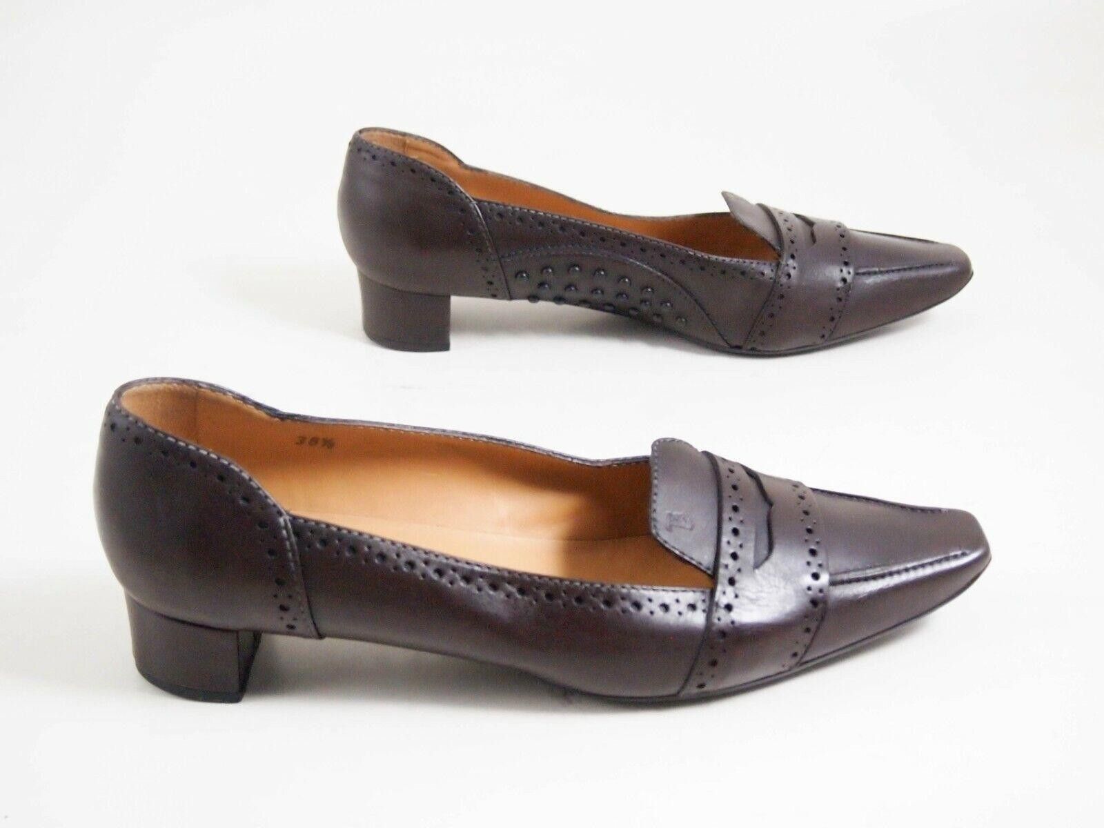 Tod's Tod's Flats Pumps Brown Leather Womens EU 38.5 US 8.5 Size US 8.5 / IT 38.5 - 4 Thumbnail