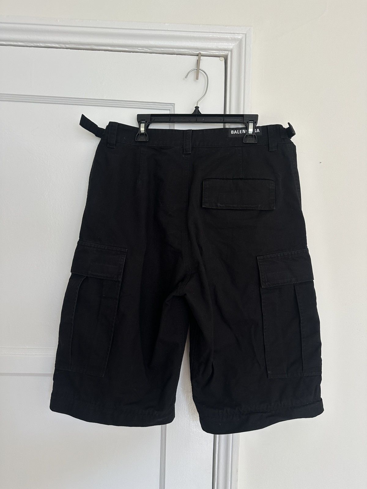 Balenciaga Balenciaga Cotton Ripstop Convertible Cargo Pants in Black Size US 26 / EU 42 - 5 Thumbnail