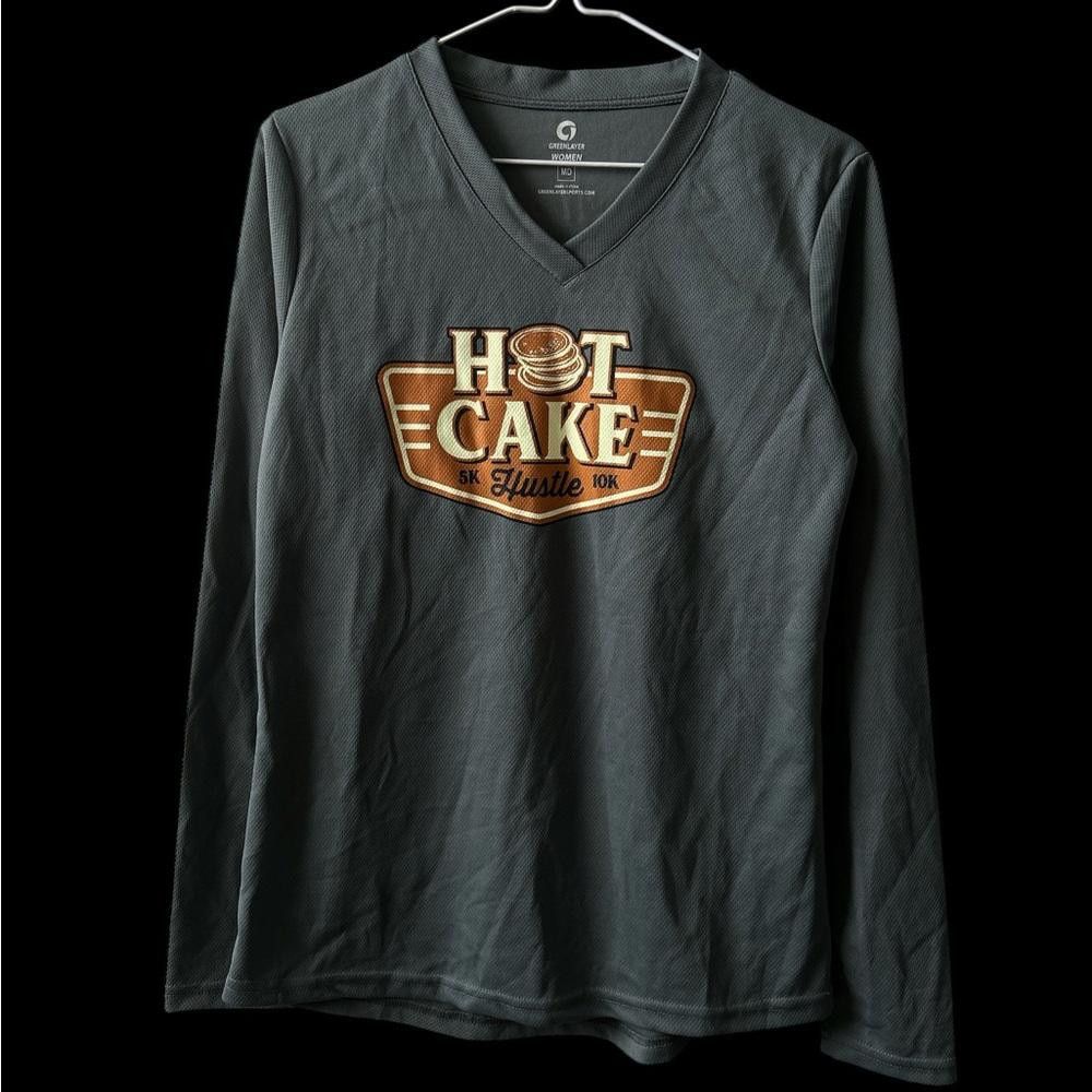 Designer Gray Women's Hot Cake Hustle Long Sleeve Shirt Size M / US 6-8 / IT 42-44 - 1 Thumbnail