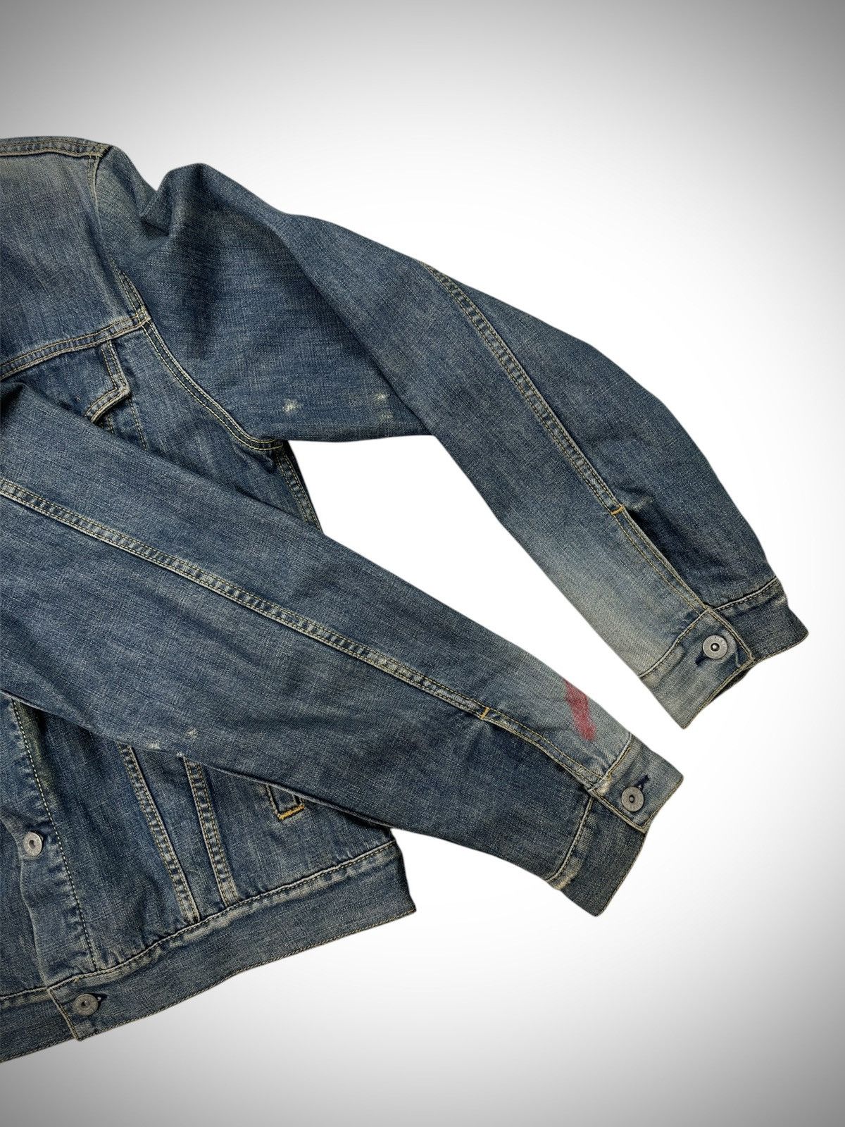 Stussy 2000’s Vintage Stussy Work Gear Blanket Trucker Denim Jacket Size US M / EU 48-50 / 2 - 9 Thumbnail