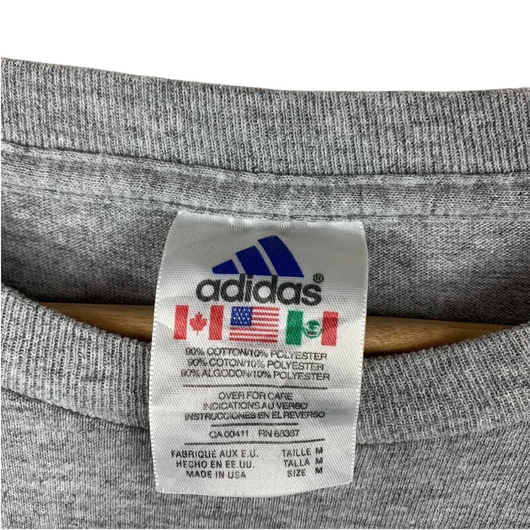 Adidas Vintage 90s ADIDAS soccer grey tee shirt Size US M / EU 48-50 / 2 - 3 Thumbnail