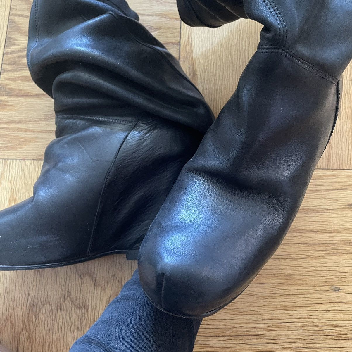 Rick Owens Rick Owens Crust Peaked Back Wedge Boots Size US 9 / IT 39 - 2 Thumbnail