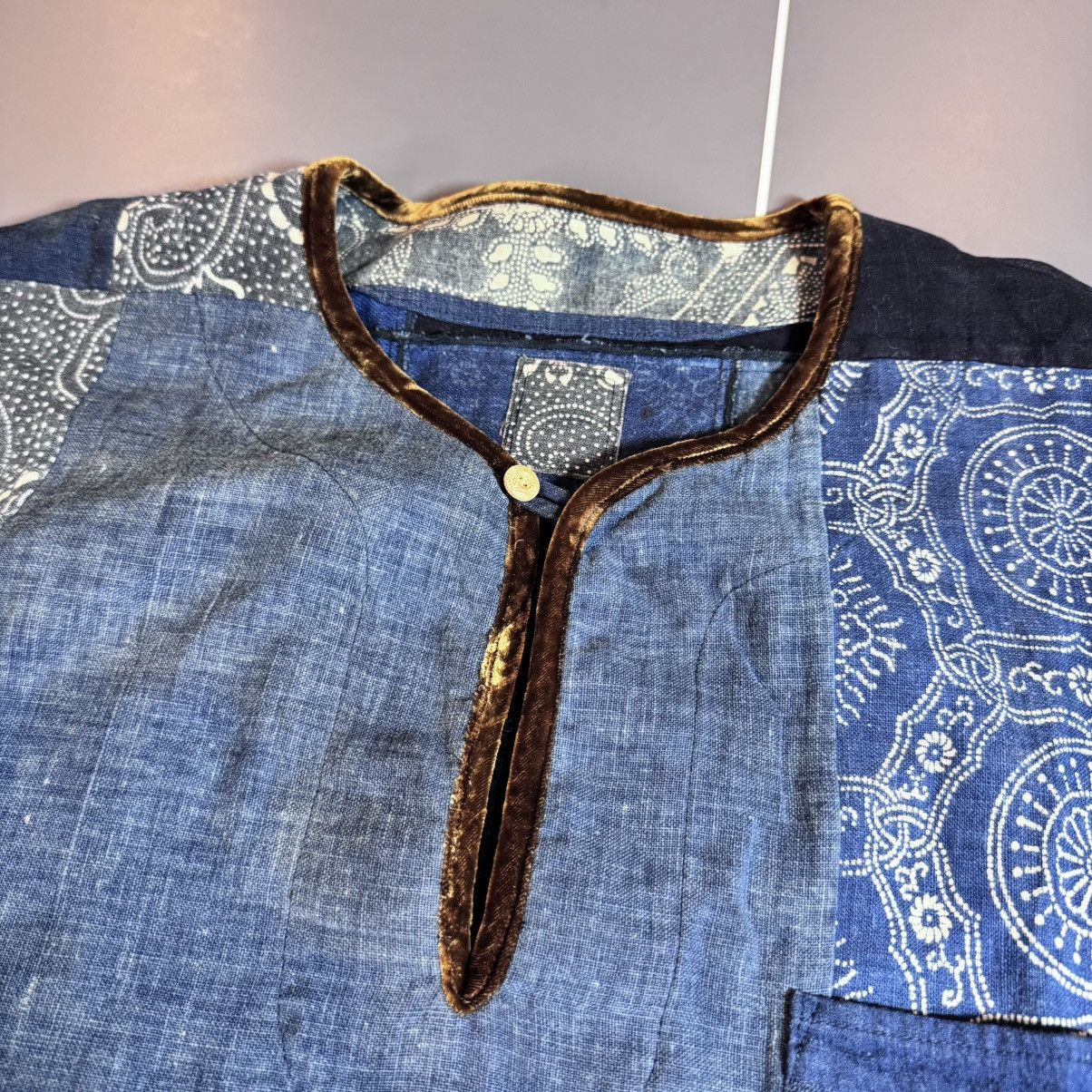 Visvim Visvim ict kofu tunic bandana patchwork sz 5 XL XXL Blue Size US XXL / EU 58 / 5 - 2 Thumbnail