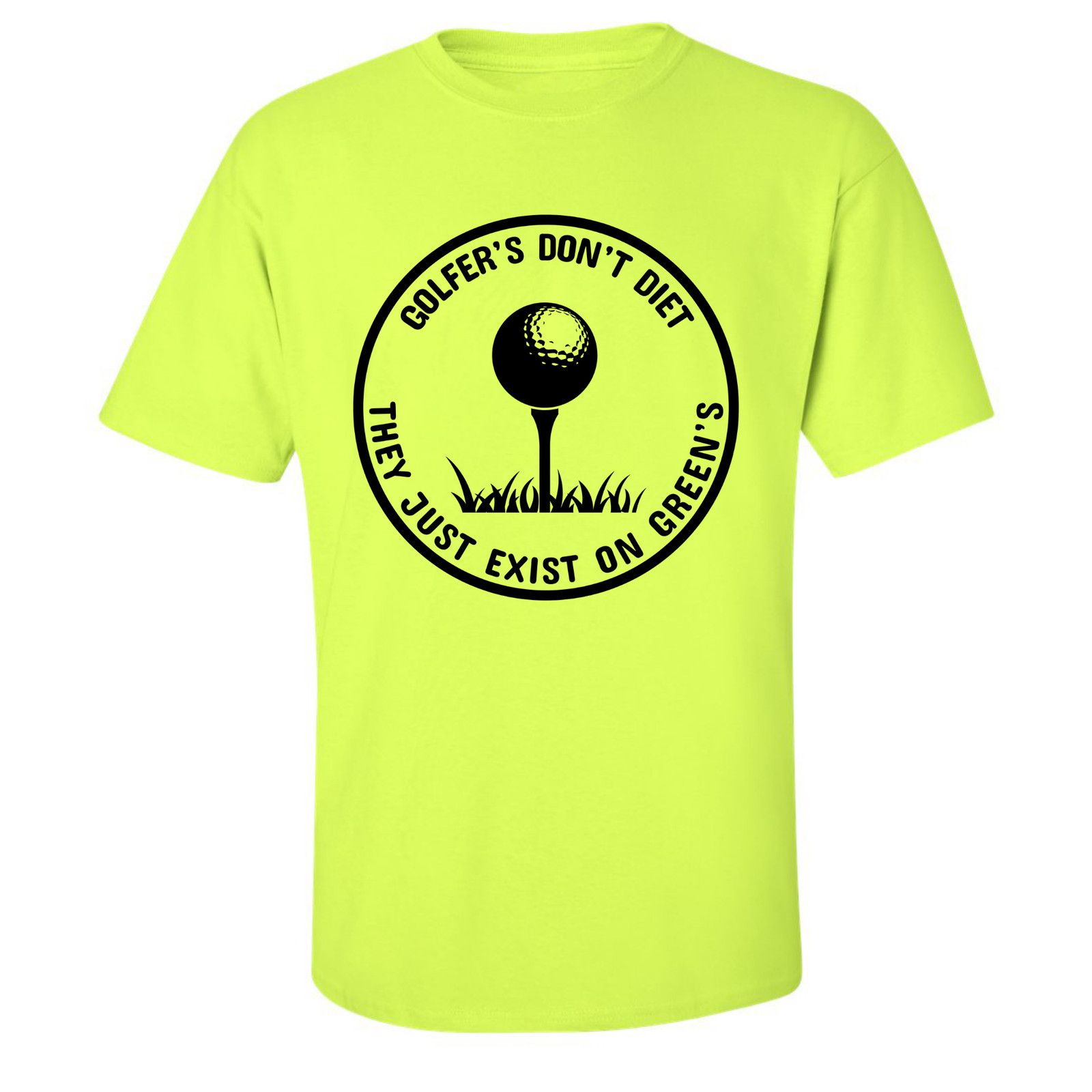 Gildan Golfers Dont Diet On Greens Funny Golfing Tee T-Shirt Size US L / EU 52-54 / 3 - 19 Thumbnail