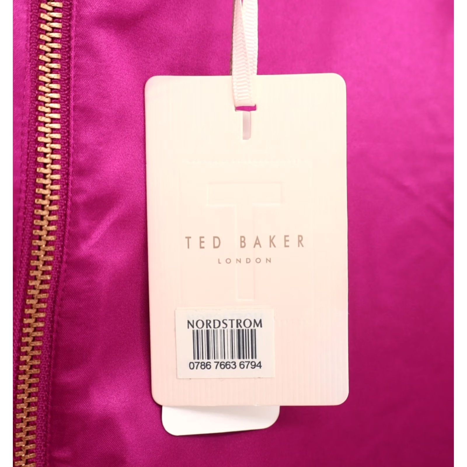 Ted Baker Ted Baker Verony Dress Fit & Flare Embroidered Sleeveless Cut-Out Party Cocktail Fuchsia Sz 5 NEW Womens Size S / US 4 / IT 40 - 5 Thumbnail