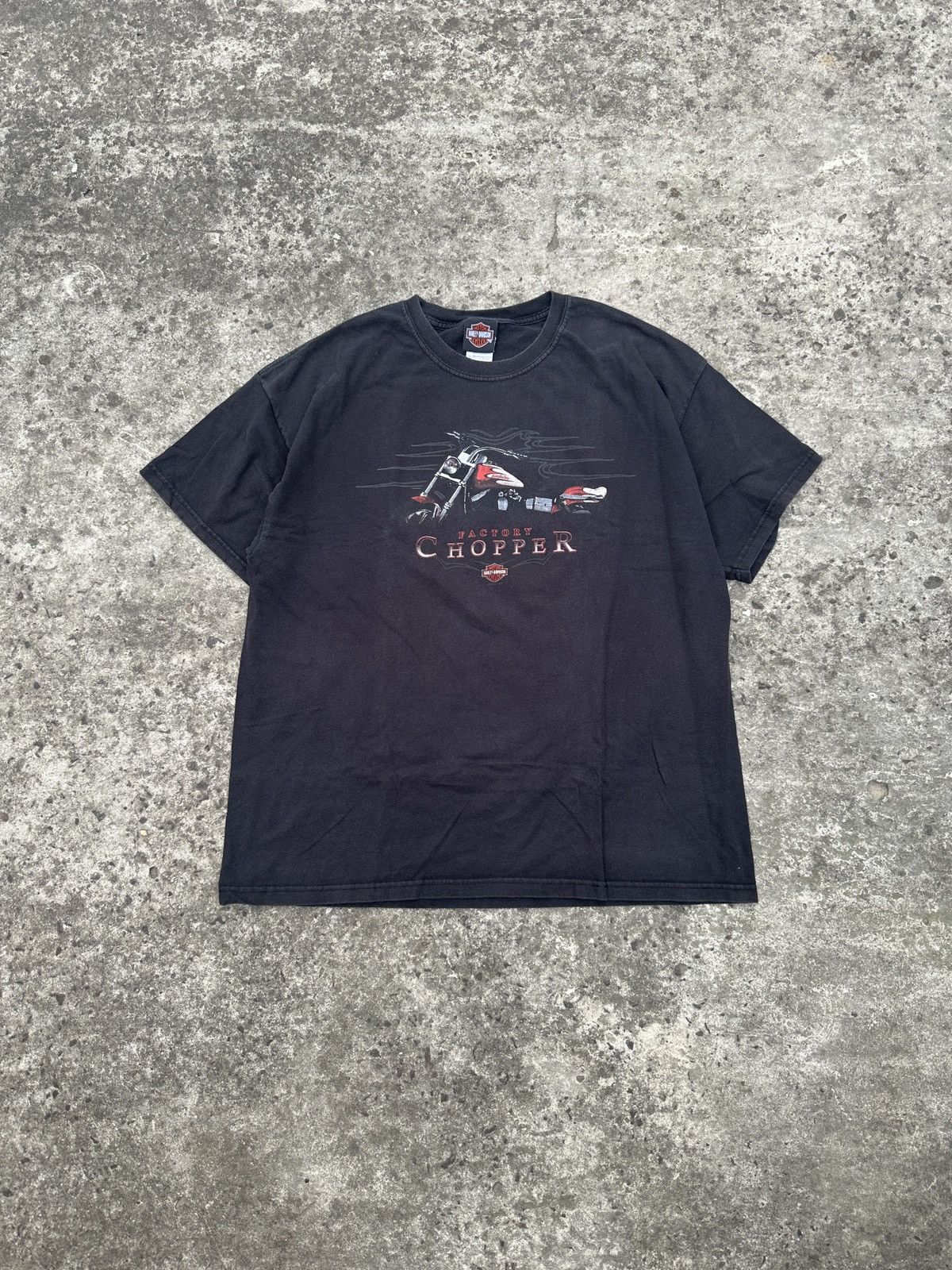 Harley Davidson × Vintage Vintage Harley Davidson Factory Chopper Logo 2005 Rare USA Size US XL / EU 56 / 4 - 1 Thumbnail