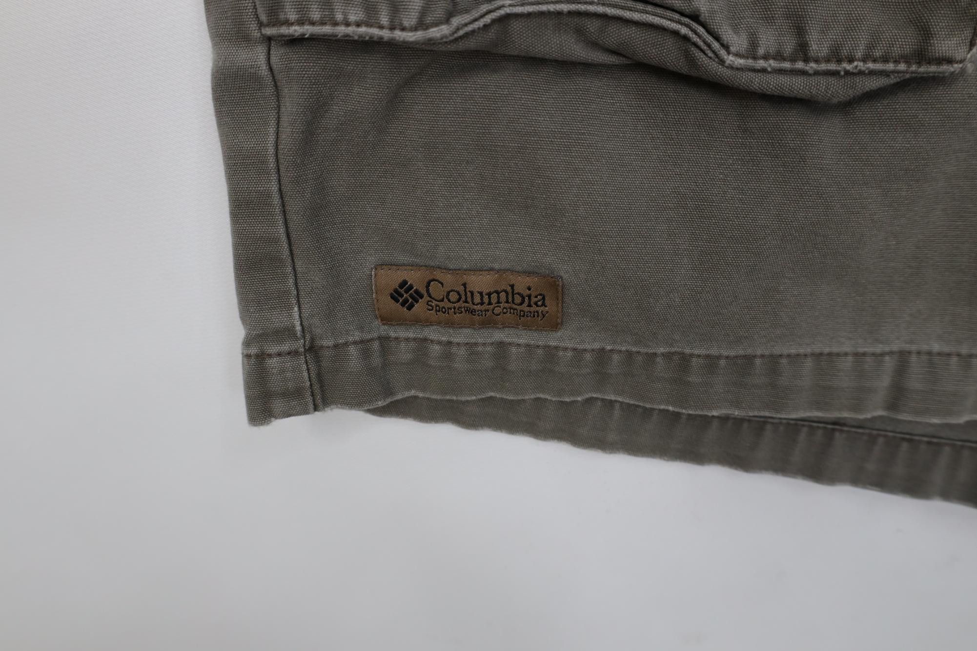 Columbia Vintage 90s Columbia Above Knee Canvas Cargo Shorts Cotton Size US 34 / EU 50 - 5 Thumbnail