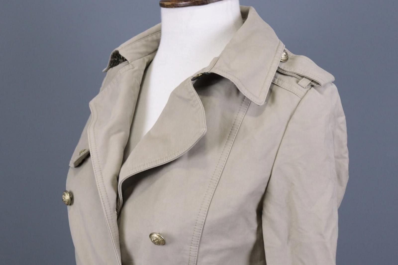 Zadig & Voltaire Zadig Voltaire Message Beige Double Coat Jacket Size XS Size XS / US 0-2 / IT 36-38 - 10 Thumbnail