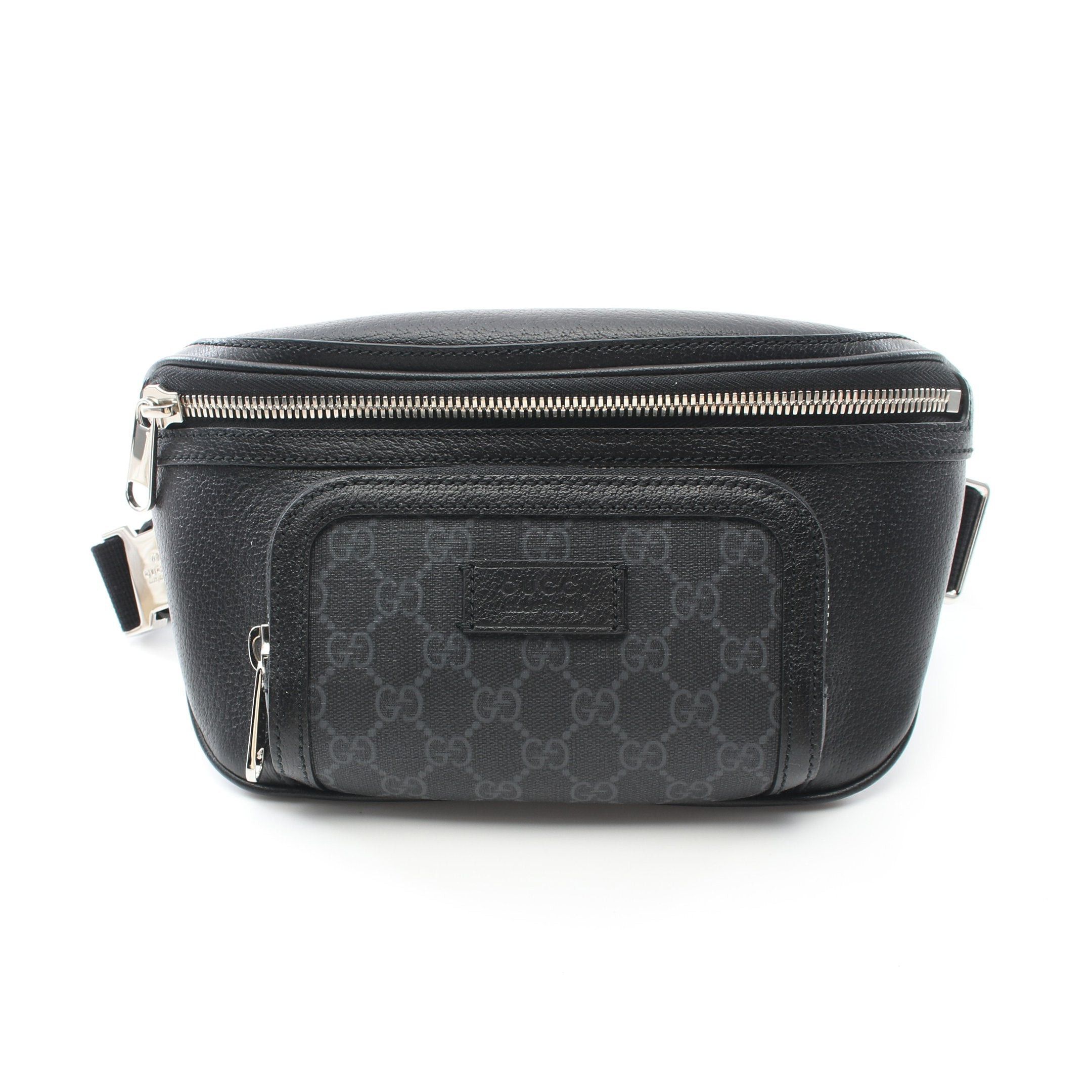 Gucci Gg Small Belt Bag Body Waist Leather Black
