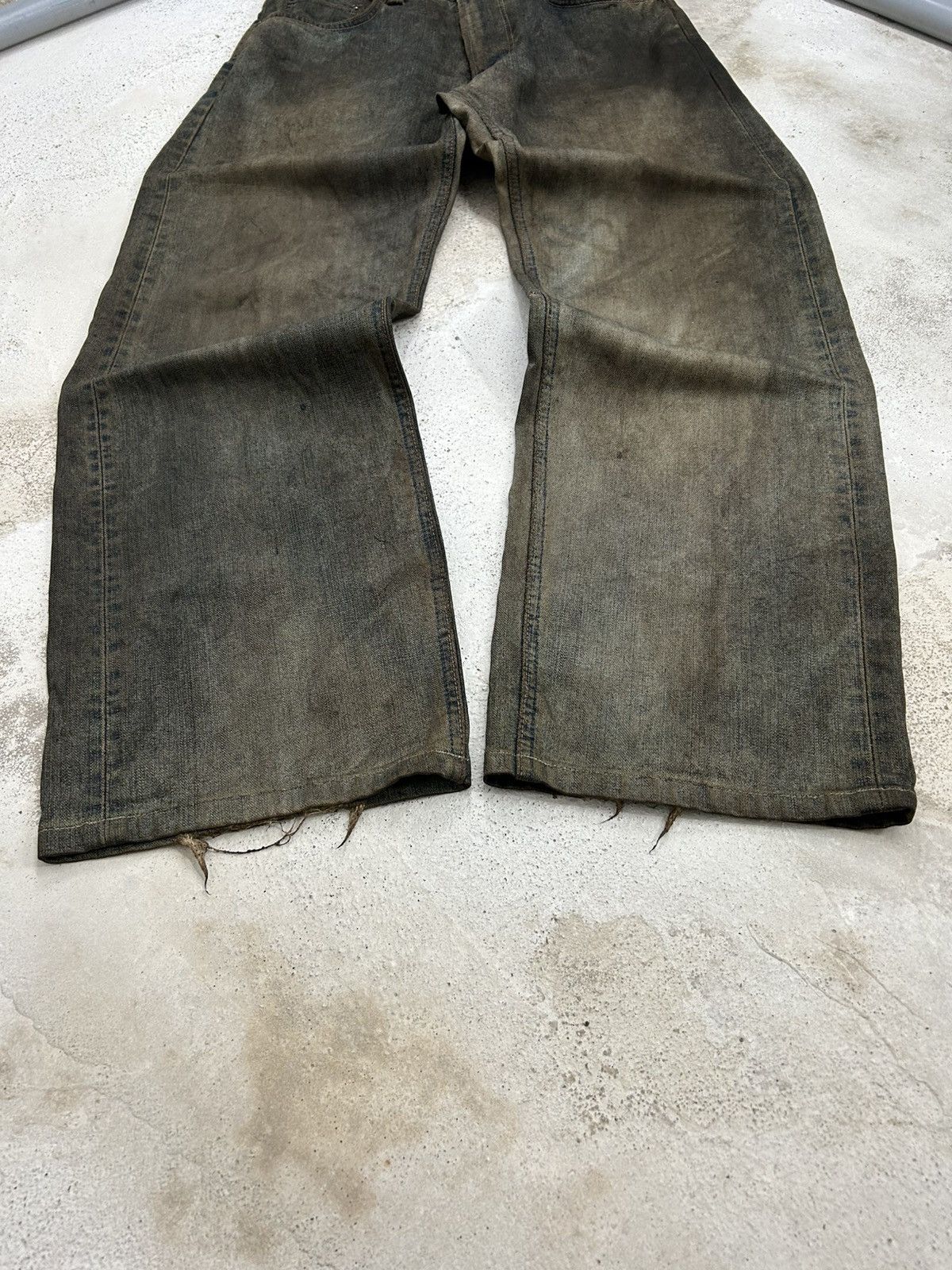 Edwin Vintage Edwin XV Japan Mud Washed Dirty Baggy Distressed Size US 31 - 3 Thumbnail