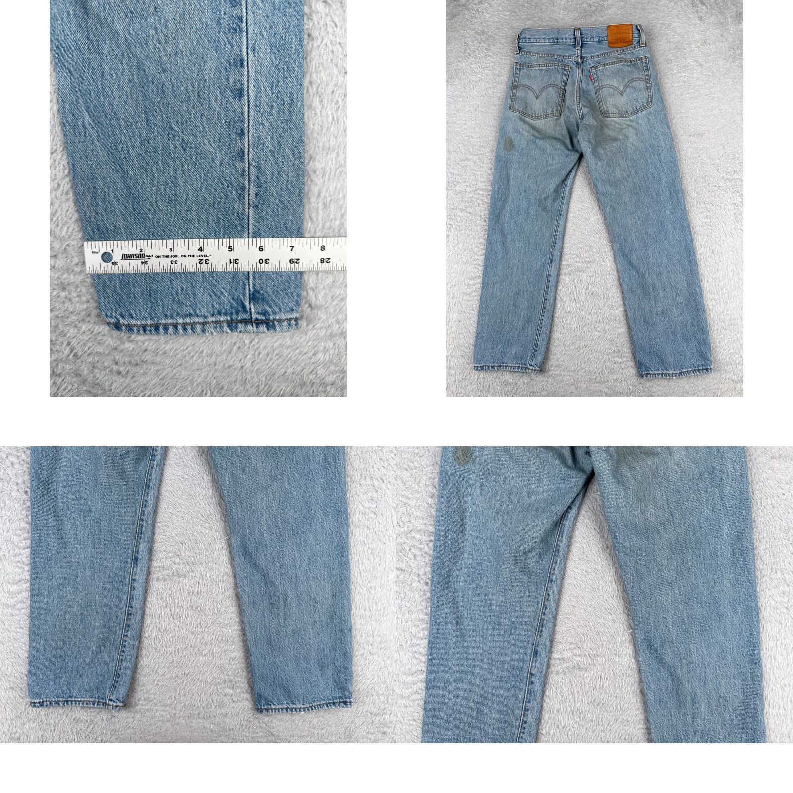 Levi's Levis Premium Jeans Women 26 Blue Denim Wedgie Distressed Stained 26x26 Jeans Size 26" / US 2 / IT 38 - 10 Thumbnail