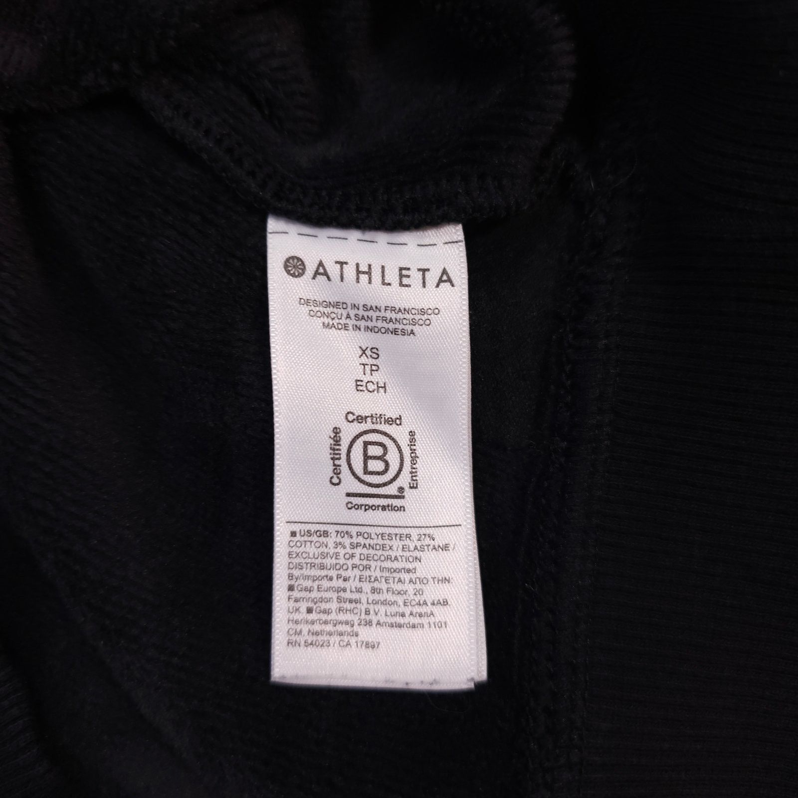 Athleta Athleta Cozy Karma Hooded Sweatshirt Black Sz Extra Small Size XS / US 0-2 / IT 36-38 - 7 Thumbnail