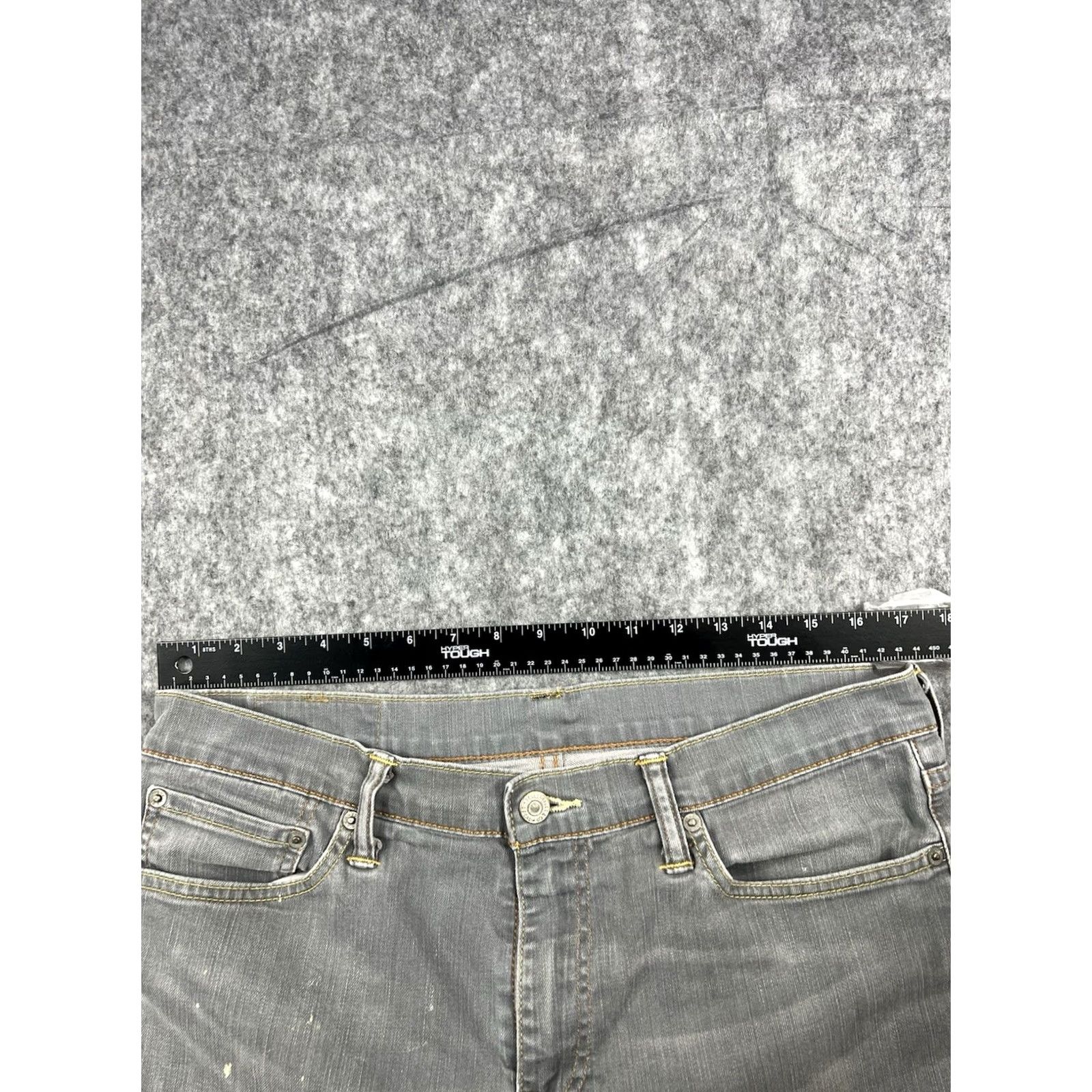 Levi's VINTAGE Levi's 504 Jeans Mens Light Gray Regular Fit Straight 34x30 80s 90s City Denim Straight Mens Size US 34 / EU 50 - 3 Thumbnail