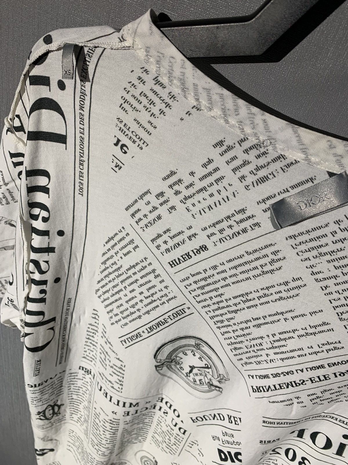 Dior Dior x Daniel Arsham Newspaper Print Tee Beige White Size US M / EU 48-50 / 2 - 8 Thumbnail