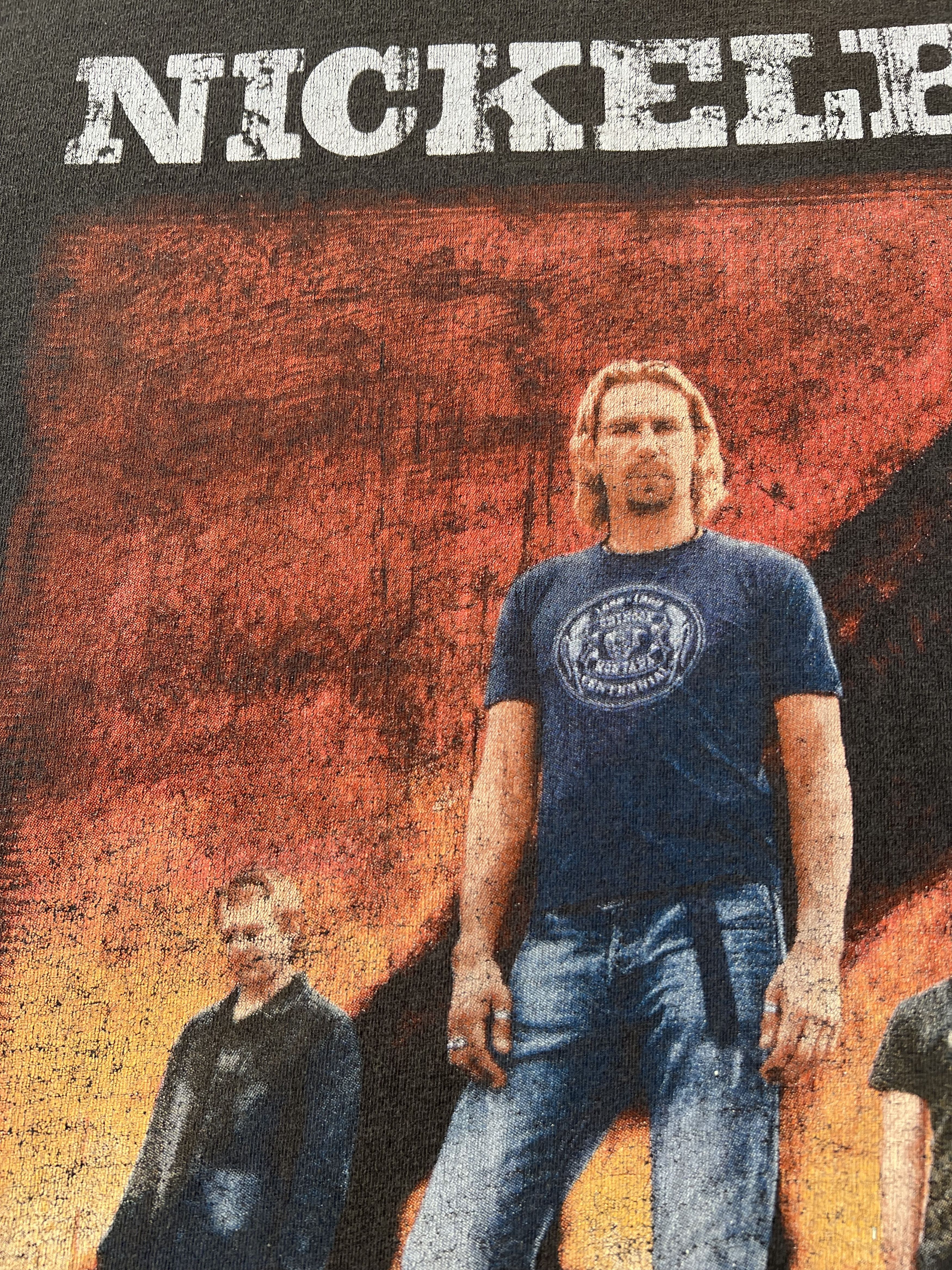 Band Tees Vintage 2003 Nickelback The Long Road Tour 03/04 T-shirt Size US XL / EU 56 / 4 - 6 Thumbnail