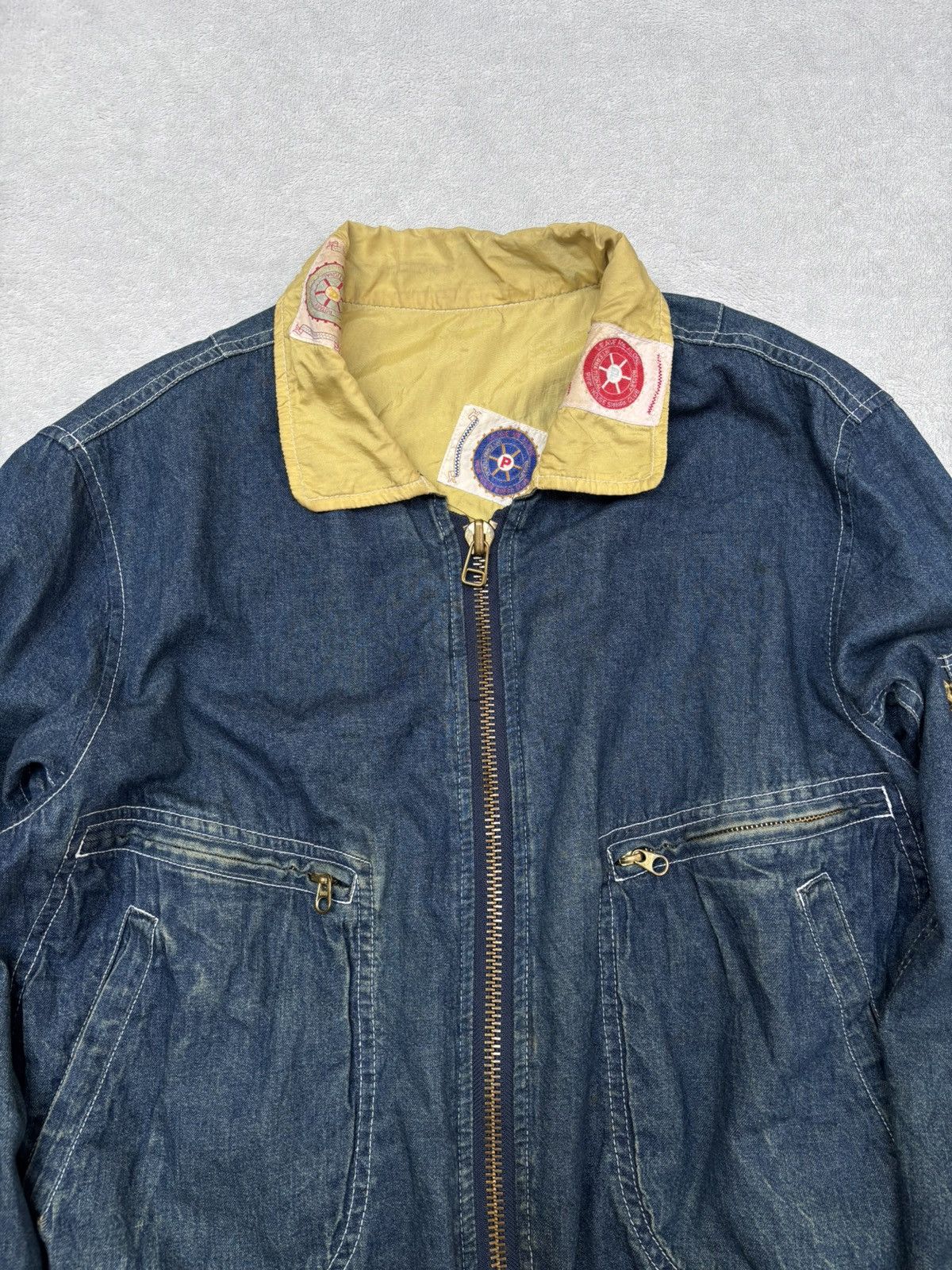 Pink House 80s Pink House 2-Pocket Denim Bomber Size US M / EU 48-50 / 2 - 4 Thumbnail
