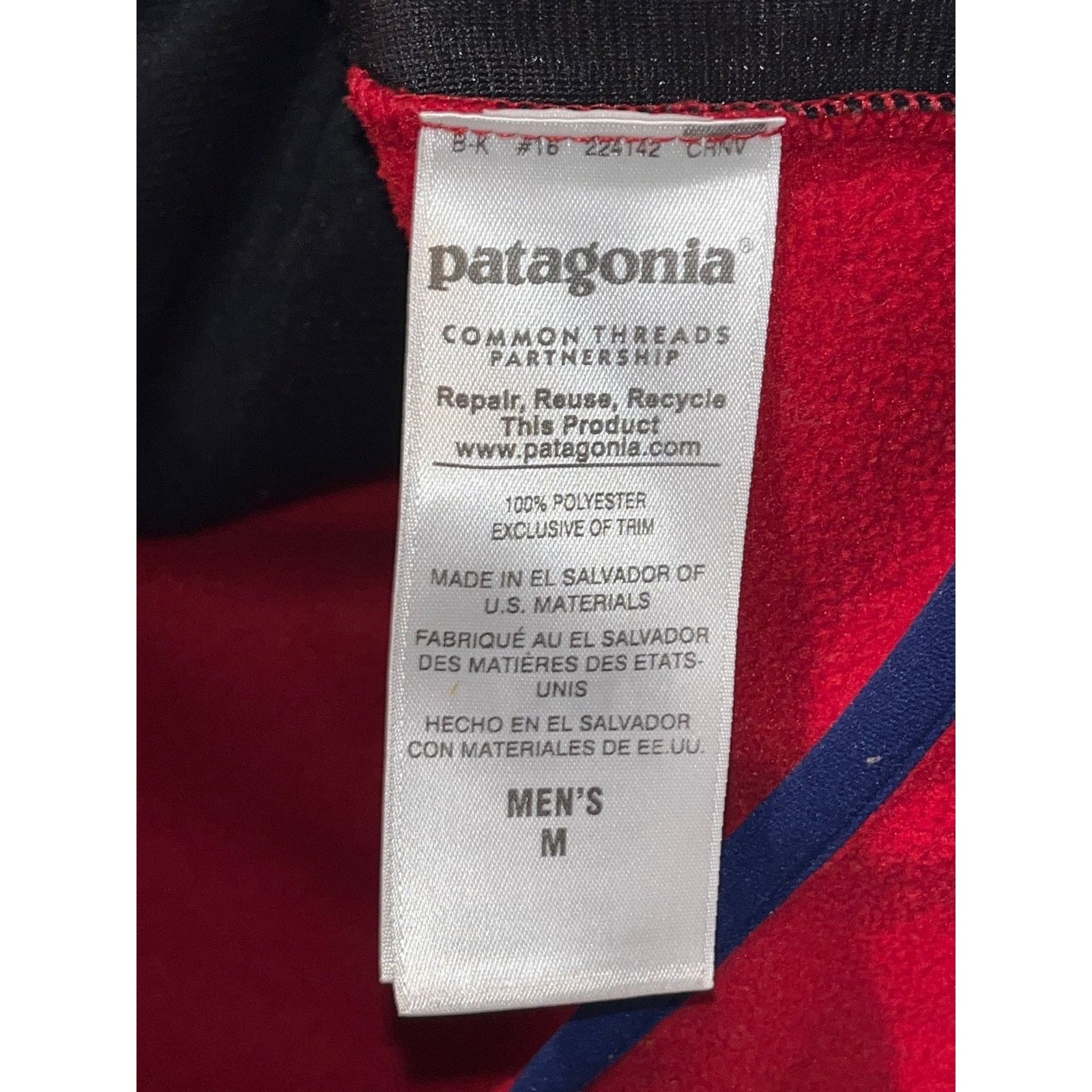 Patagonia Patagonia Synchilla Snap-T Fleece Vest Men’s M Red Navy FA15 Size US M / EU 48-50 / 2 - 13 Thumbnail