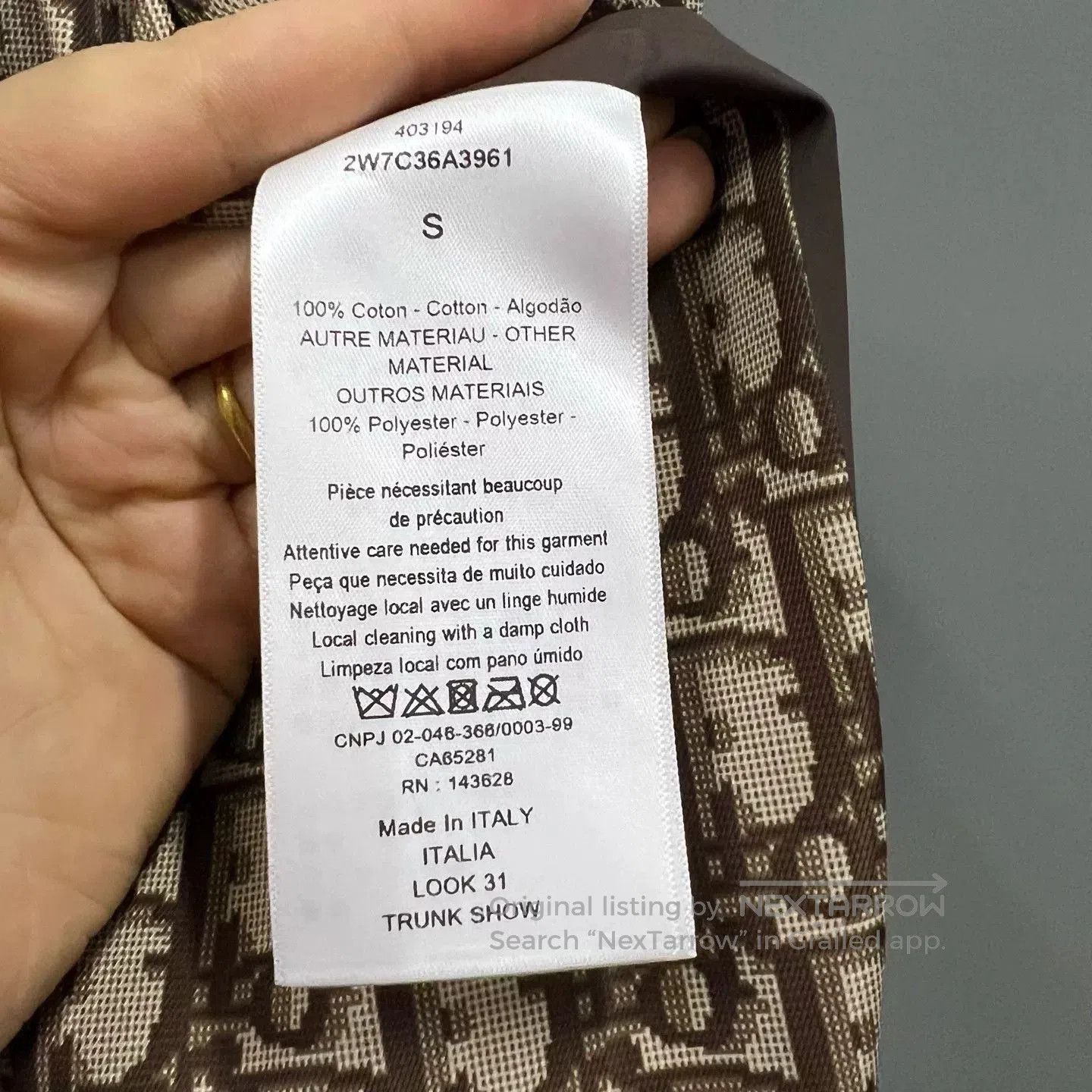 Dior Dior Khaki Floral Print Jacket XS. Size XS / US 0-2 / IT 36-38 - 5 Thumbnail