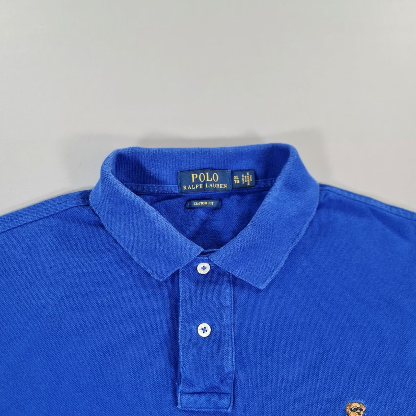 Polo Ralph Lauren Polo Ralph Lauren Mens Polo Shirt Royal Blue XL Polo Bear Logo Preppy Shirt Size US XL / EU 56 / 4 - 2 Thumbnail