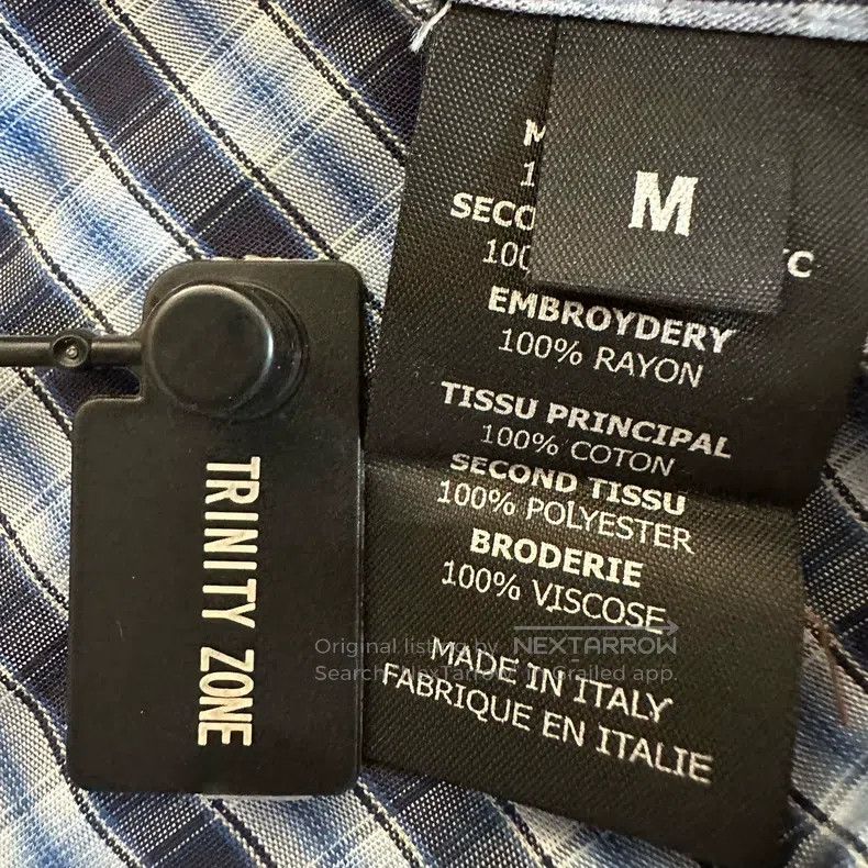 Vetements Vetements Blue Gingham Fake Tie Shirt Size US M / EU 48-50 / 2 - 4 Thumbnail
