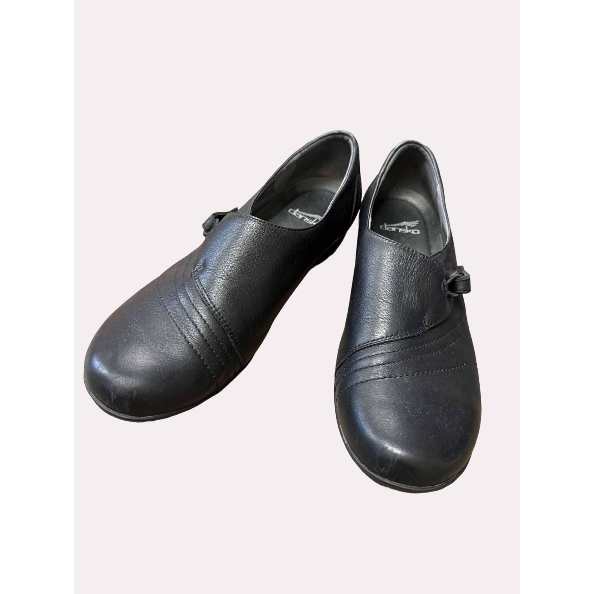 Dansko DANSKO women’s black leather slip on shoe size 8.5 SKU 6180 Size US 8.5 / IT 38.5 - 12 Thumbnail