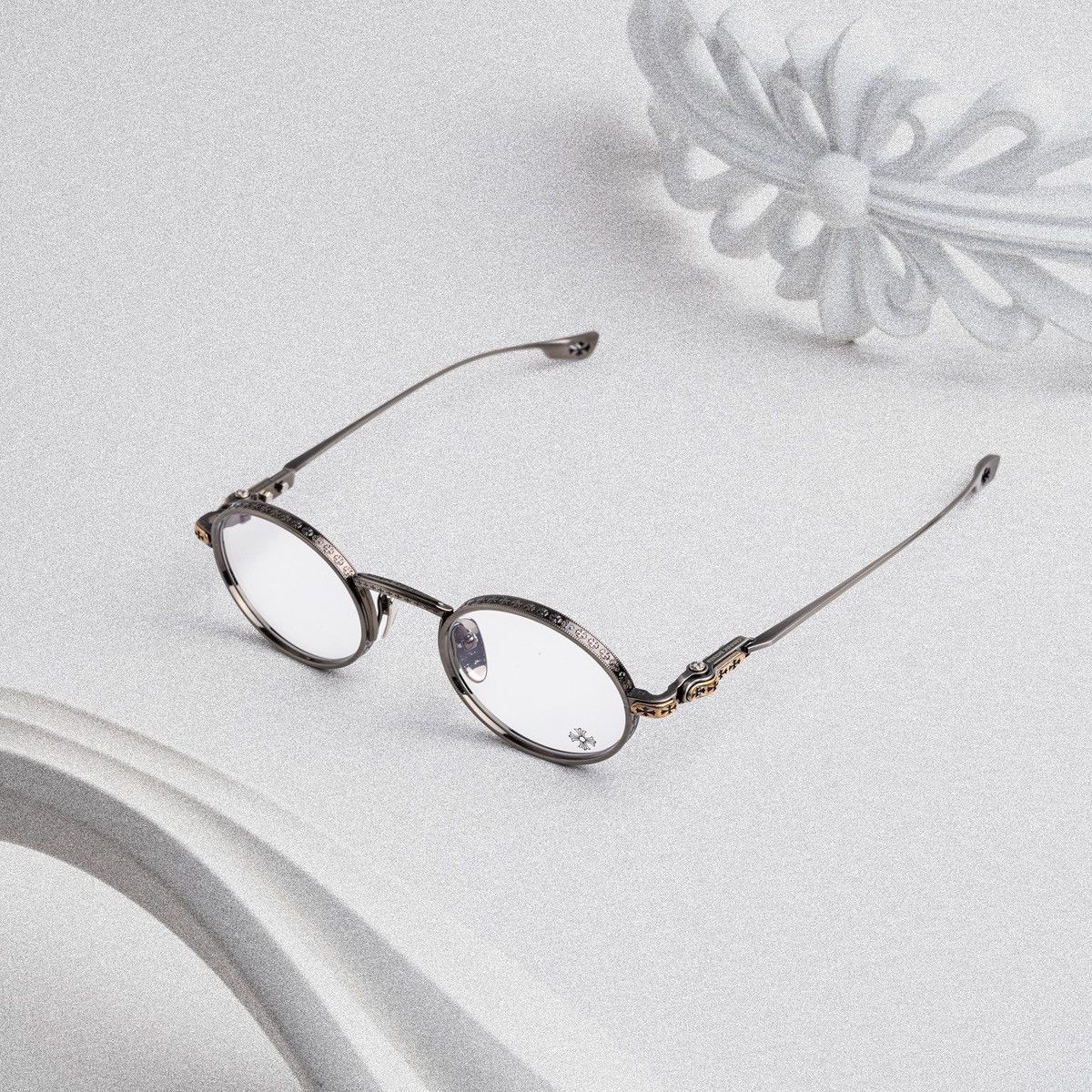Chrome Hearts CHROME HEARTS HONEY DIPPED PEWTER GLASSES Size ONE SIZE - 2 Thumbnail