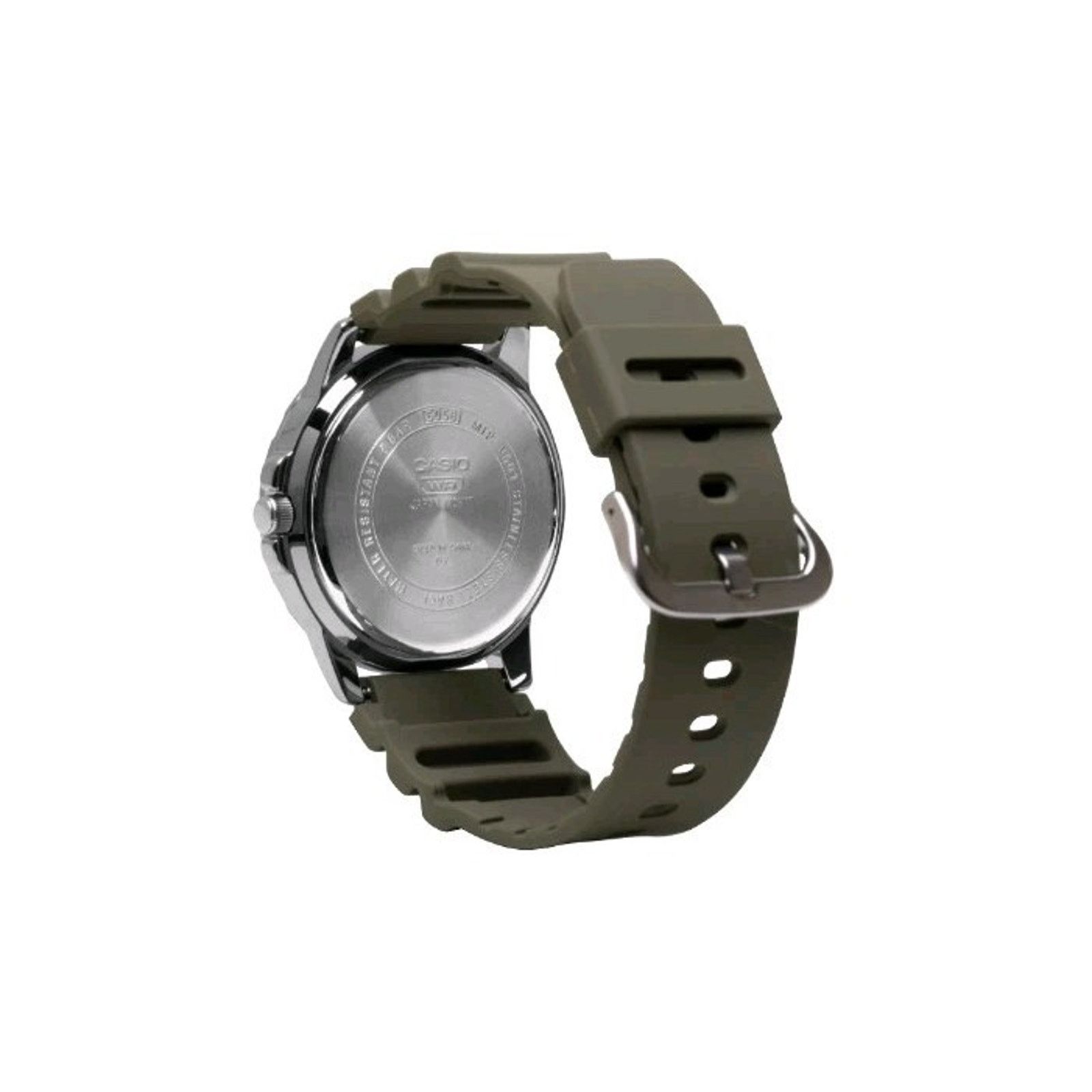 Casio Casio Green Resin Strap Black Dial Luminous Hands Mens Watch Size ONE SIZE - 4 Thumbnail
