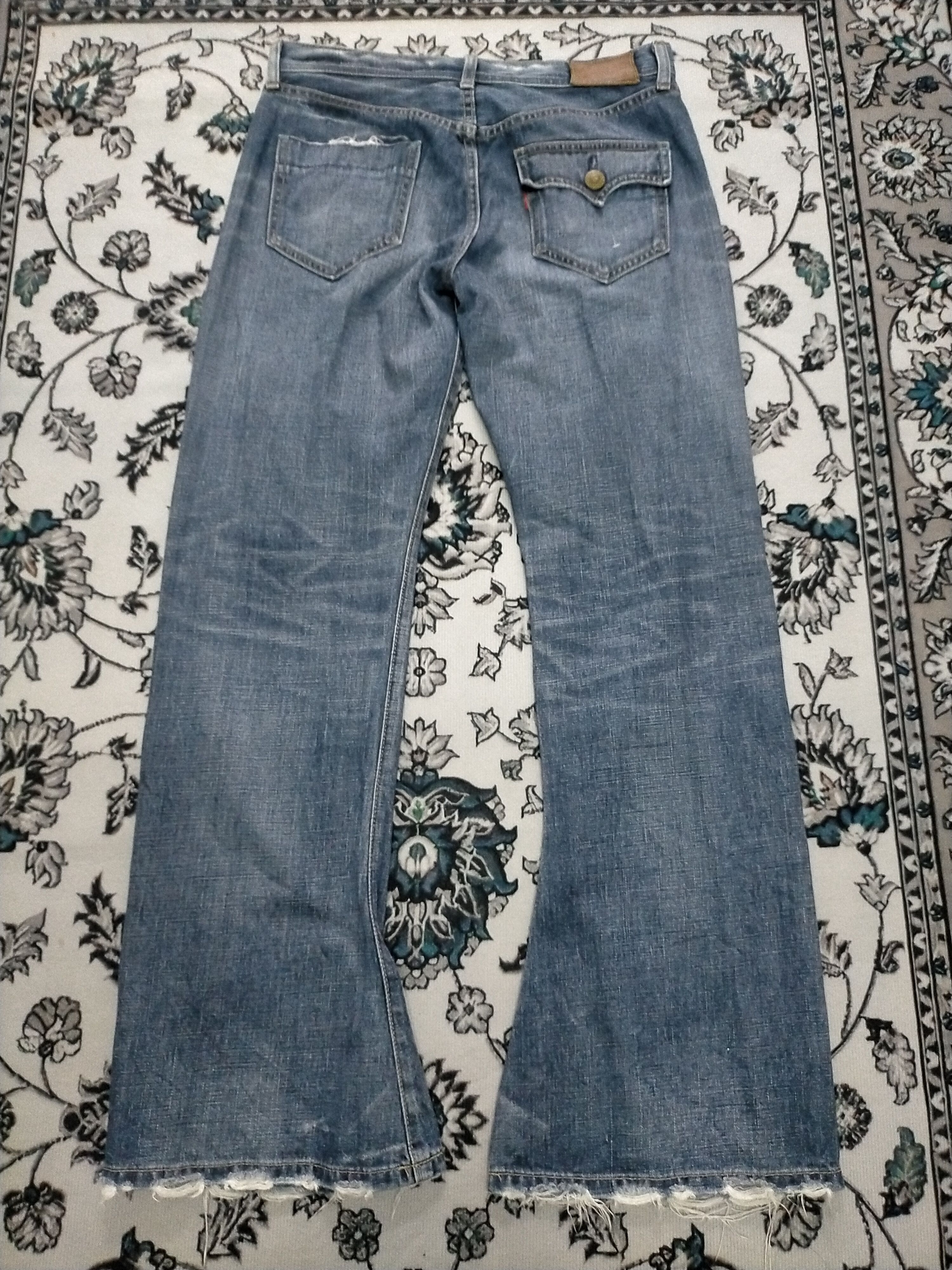 Levi's 🔥Flare 🔥Vtg Levis Mudwash Distressed Flare Jeans Size US 31 - 2 Thumbnail