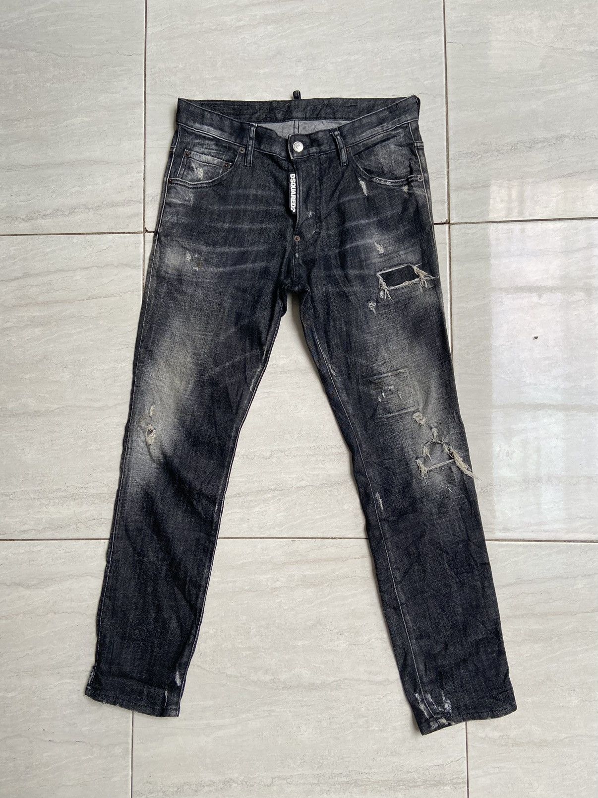 Dsquared2 DSQUARED2 Black Denim Pants Size US 30 / EU 46 - 1 Thumbnail