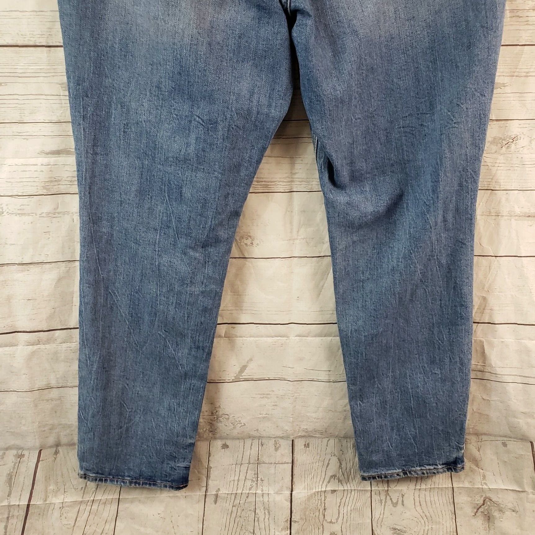 Old Navy Old Navy Womens Jeans Sz 16 Power Straight High Rise Blue Distressed Size 38" / US 16 / IT 52 - 5 Thumbnail
