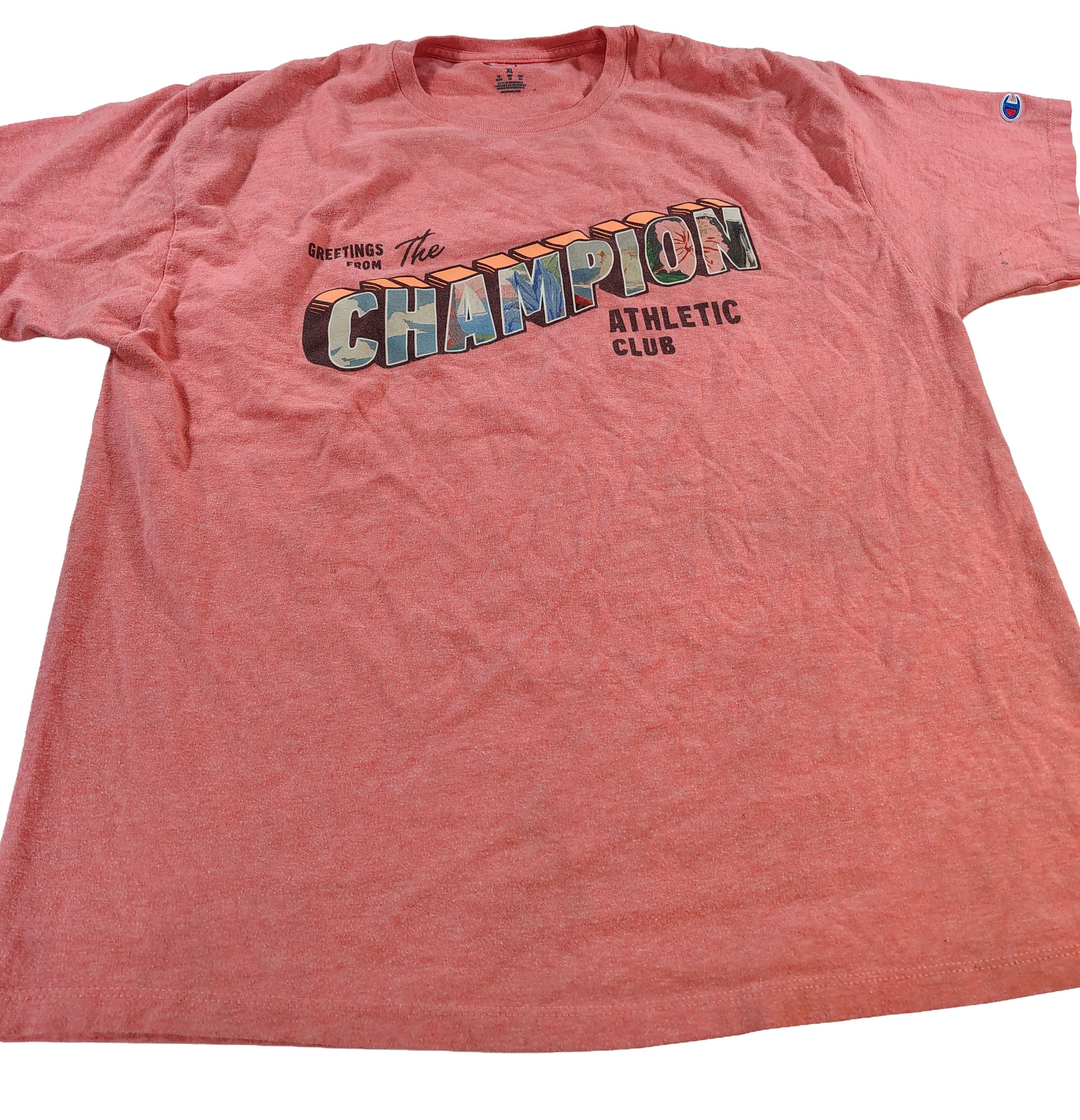 Champion Men's "Greetings From The CHAMPION Athletic Club" T-Shirt Size US XL / EU 56 / 4 - 1 Thumbnail