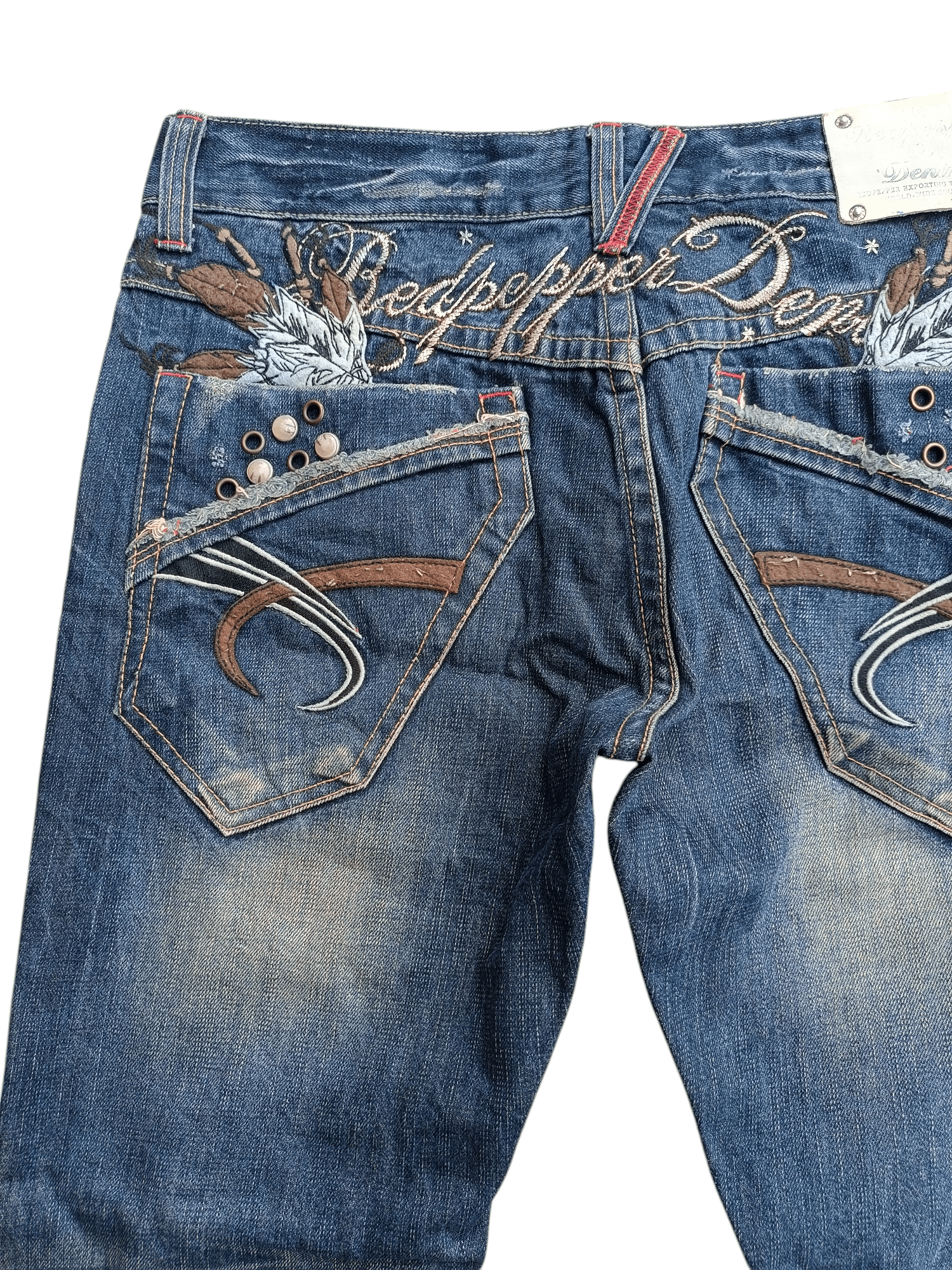 Japanese Brand 🔥RARE🔥 Redpepper Seditionaries Faded Jeans Size US 34 / EU 50 - 8 Thumbnail