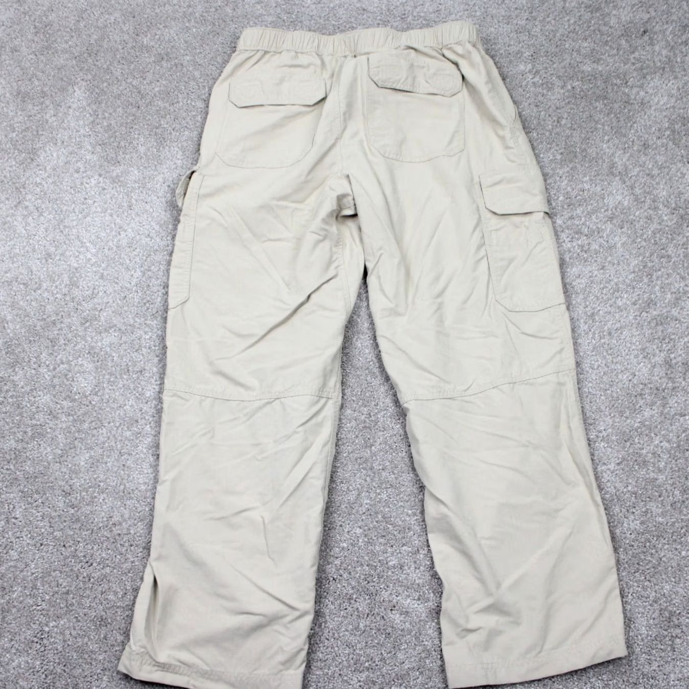 Duluth Trading Company Duluth Trading Co. Armachillo Pants Cargo Nylon Beige L 34x30 Men Regular Ripstop Belted Pockets 30 Inseam Size US 33 - 6 Thumbnail