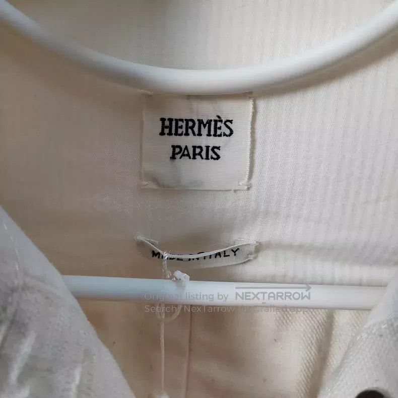 Hermes Hermes Blue Women's Mulberry Silk Shirt Size XXS / US 00 / IT 34 - 3 Thumbnail