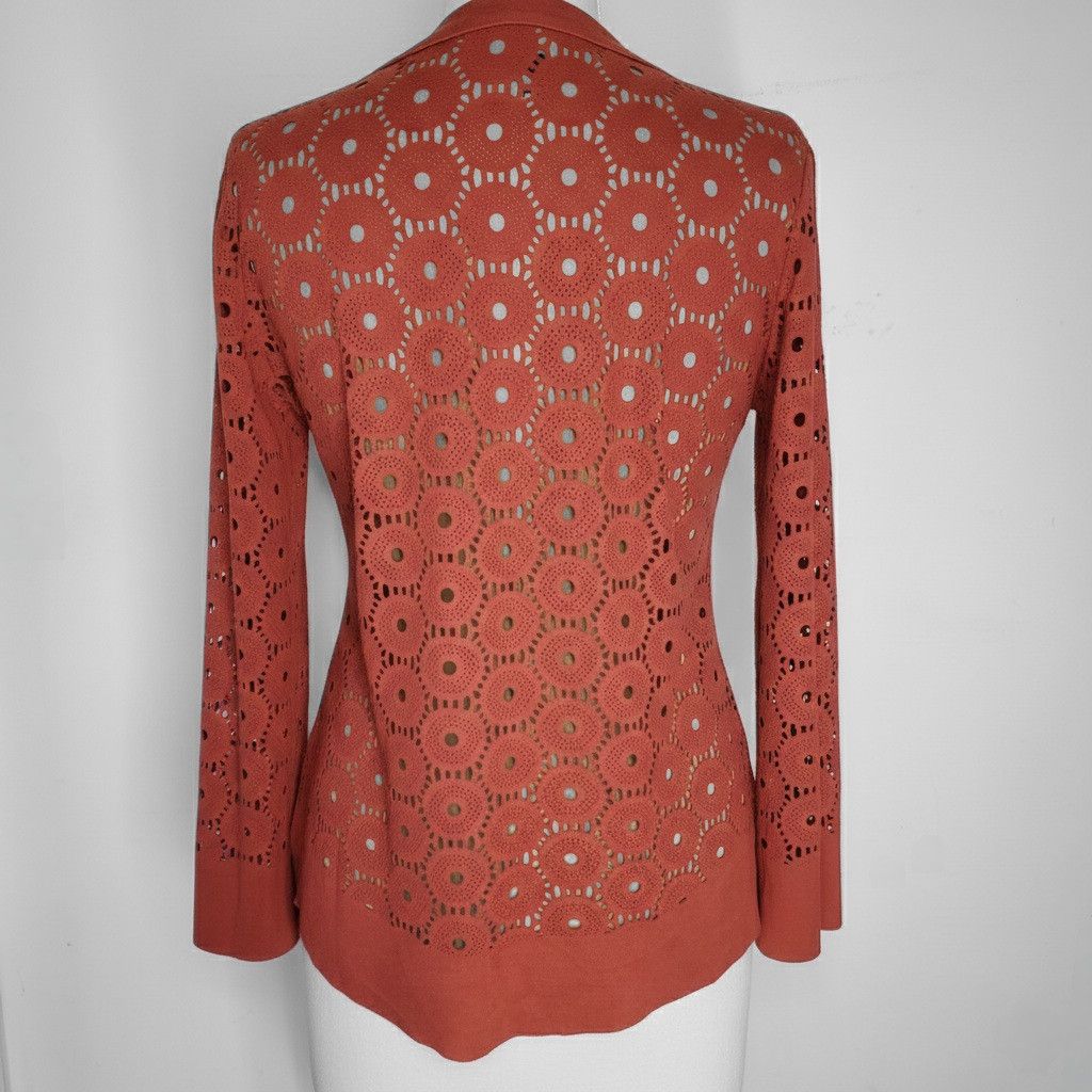 Other Alberto Makali S/M Tunic Top Microfiber Suede Laser-Cut Size M / US 6-8 / IT 42-44 - 3 Thumbnail