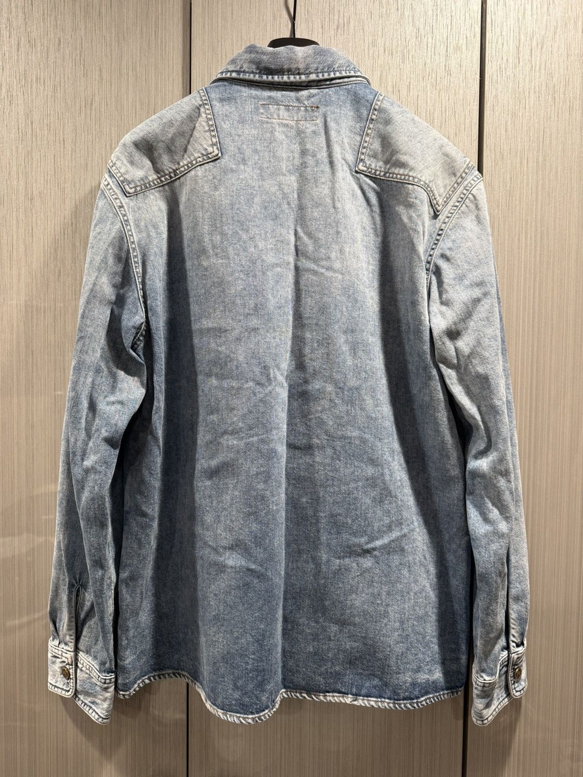 Louis Vuitton Louis Vuitton Staples Edition Denim Overshirt Size US XL / EU 56 / 4 - 2 Thumbnail