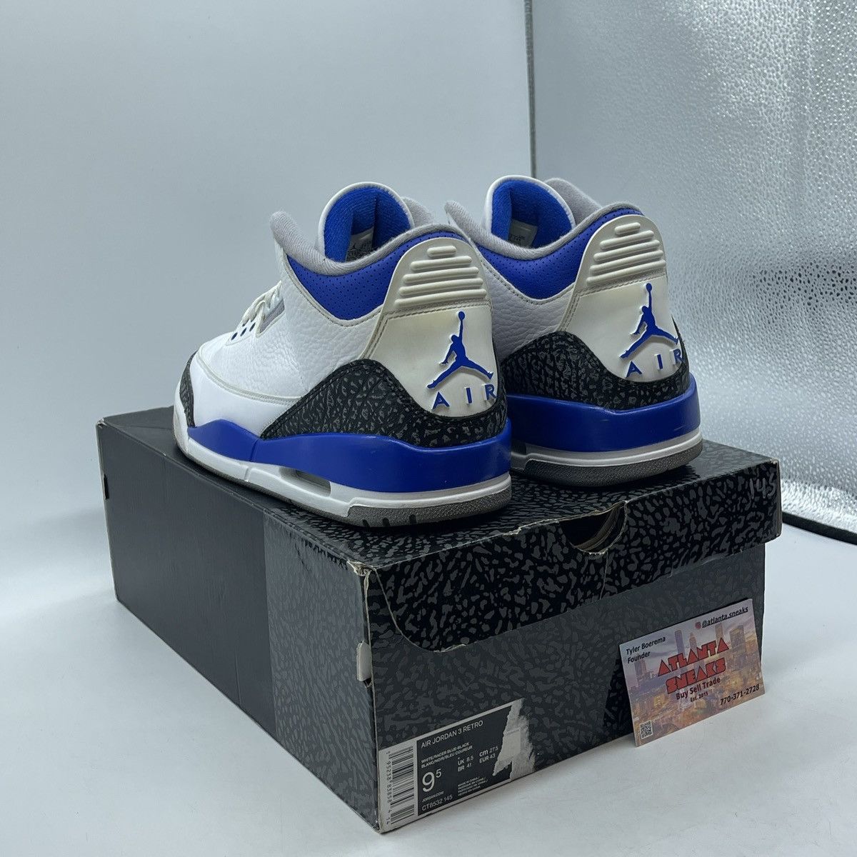 Jordan Brand Air Jordan 3 racer blue Size US 9.5 / EU 42-43 - 4 Thumbnail